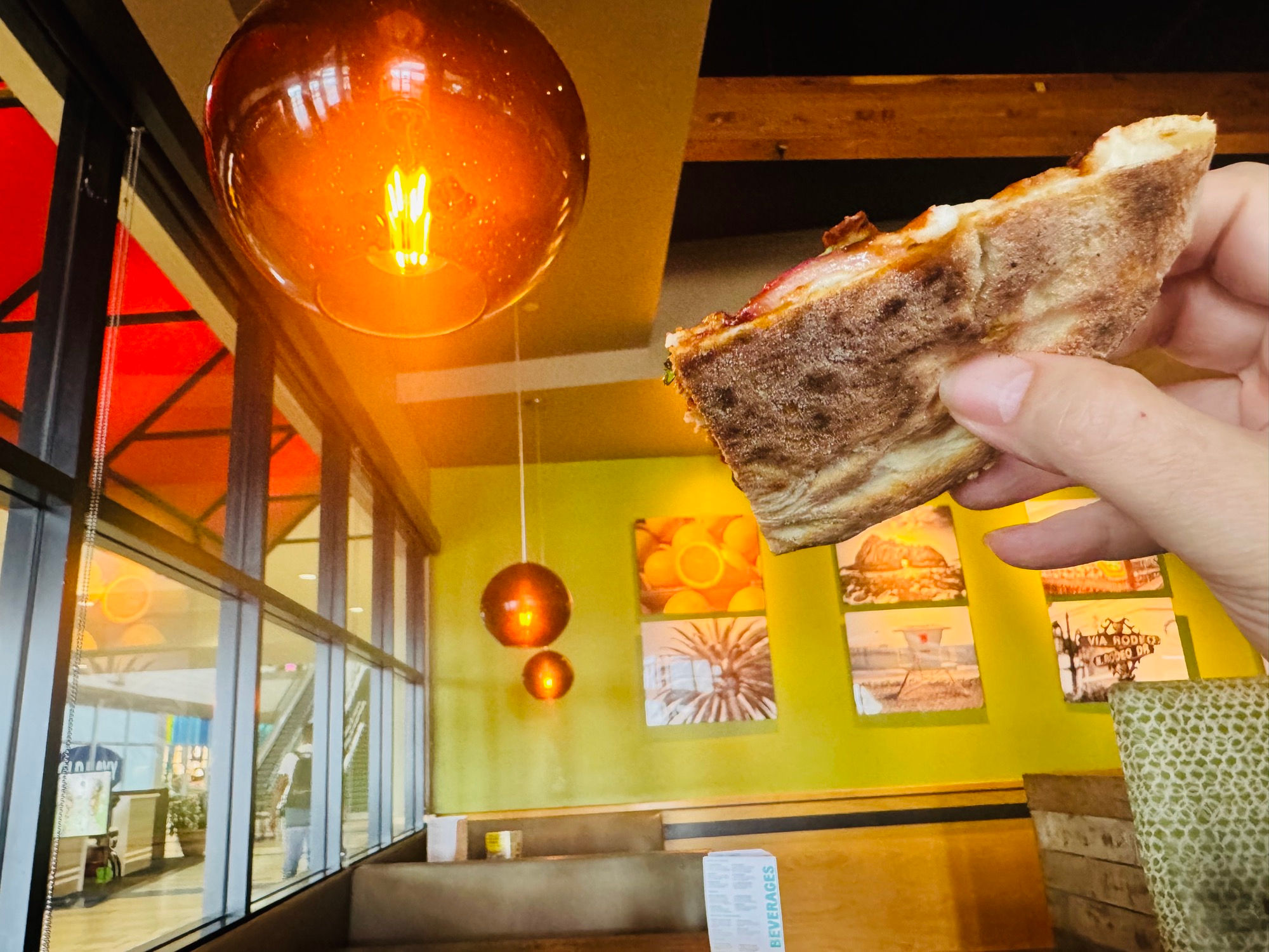 CPK BBQ Chicken Pizza Undercarriage
