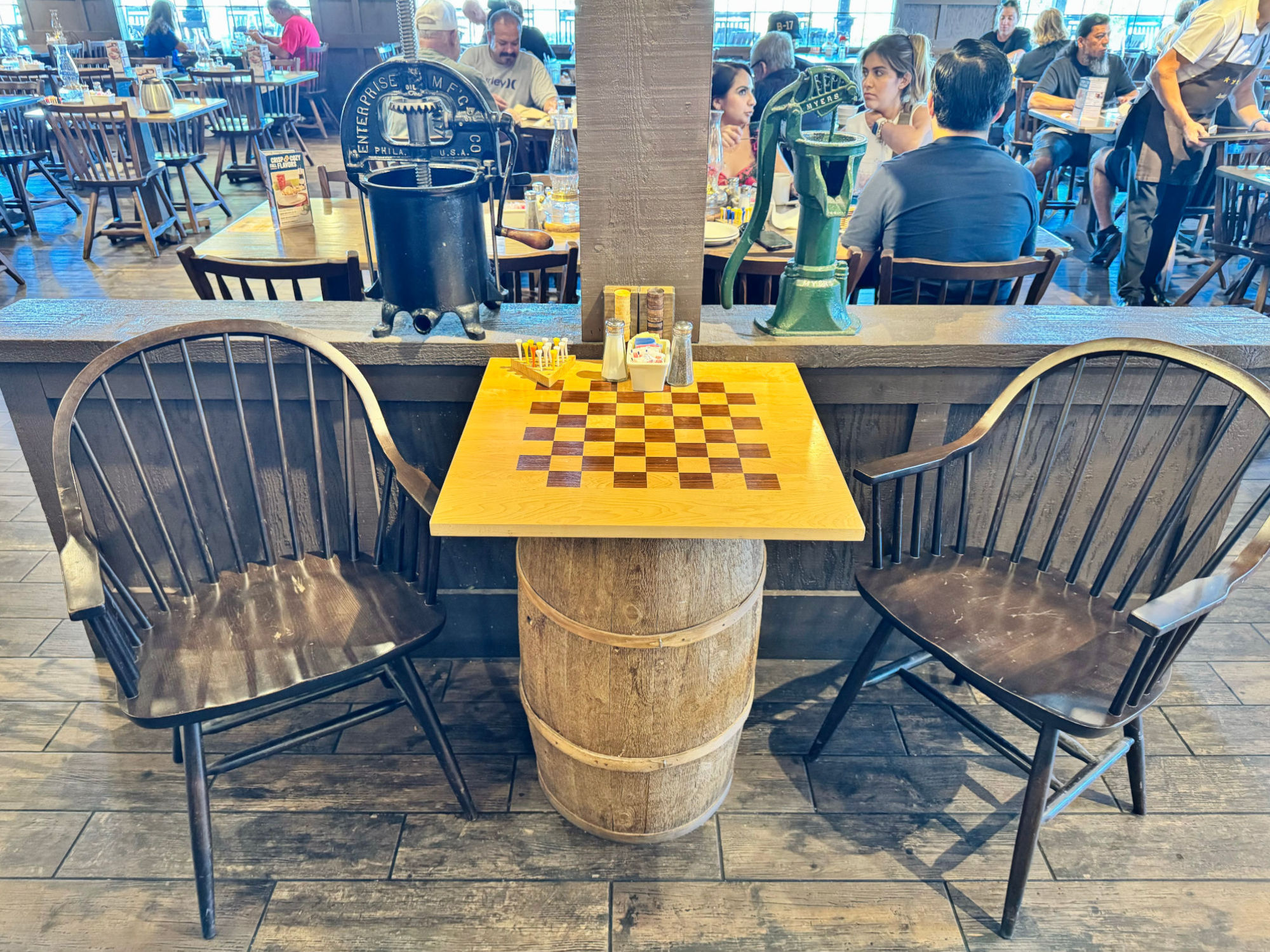 Checkerboard Table Cracker Barrel Checkerboard Table