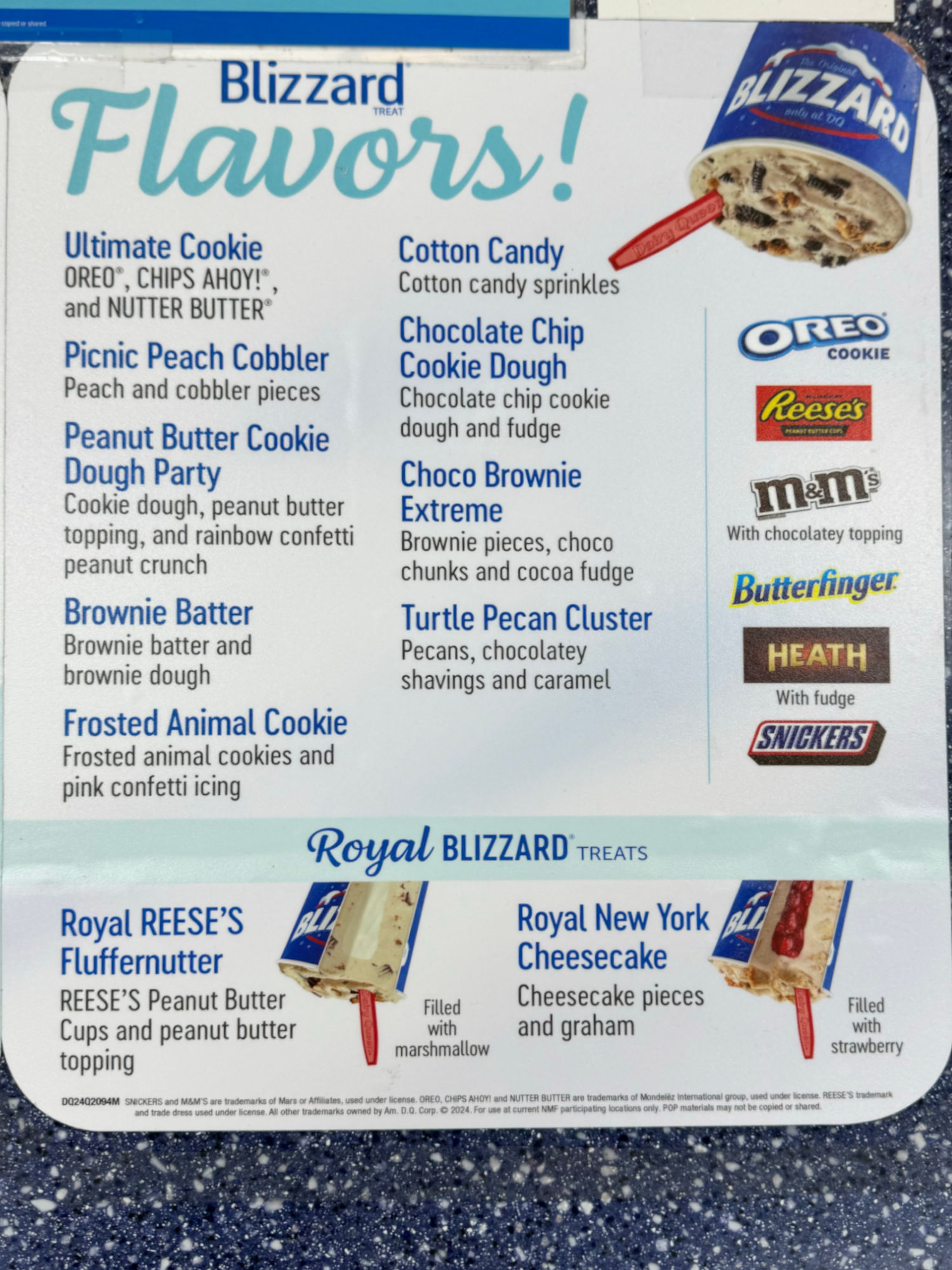 Blizzard Flavors Dairy Queen Blizzard Flavors