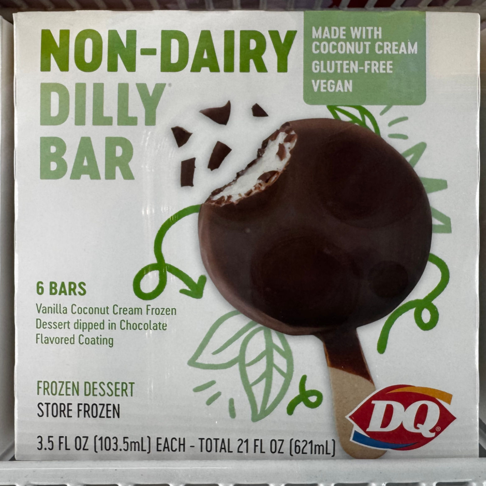 Non-Dairy Dilly Bar Dairy Queen Non-Dairy Dilly Bar