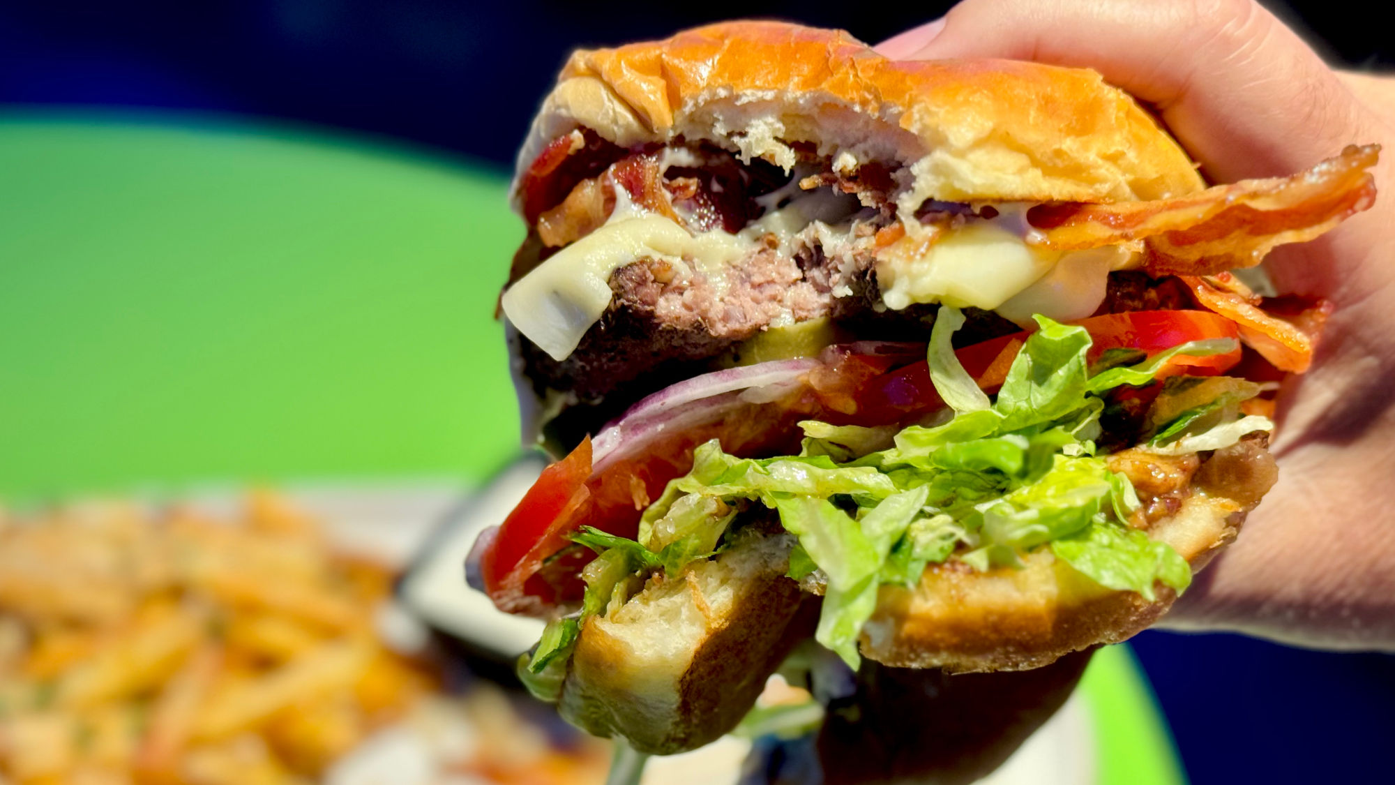 Dave and Buster's Buster's Bacon Smashed Burger