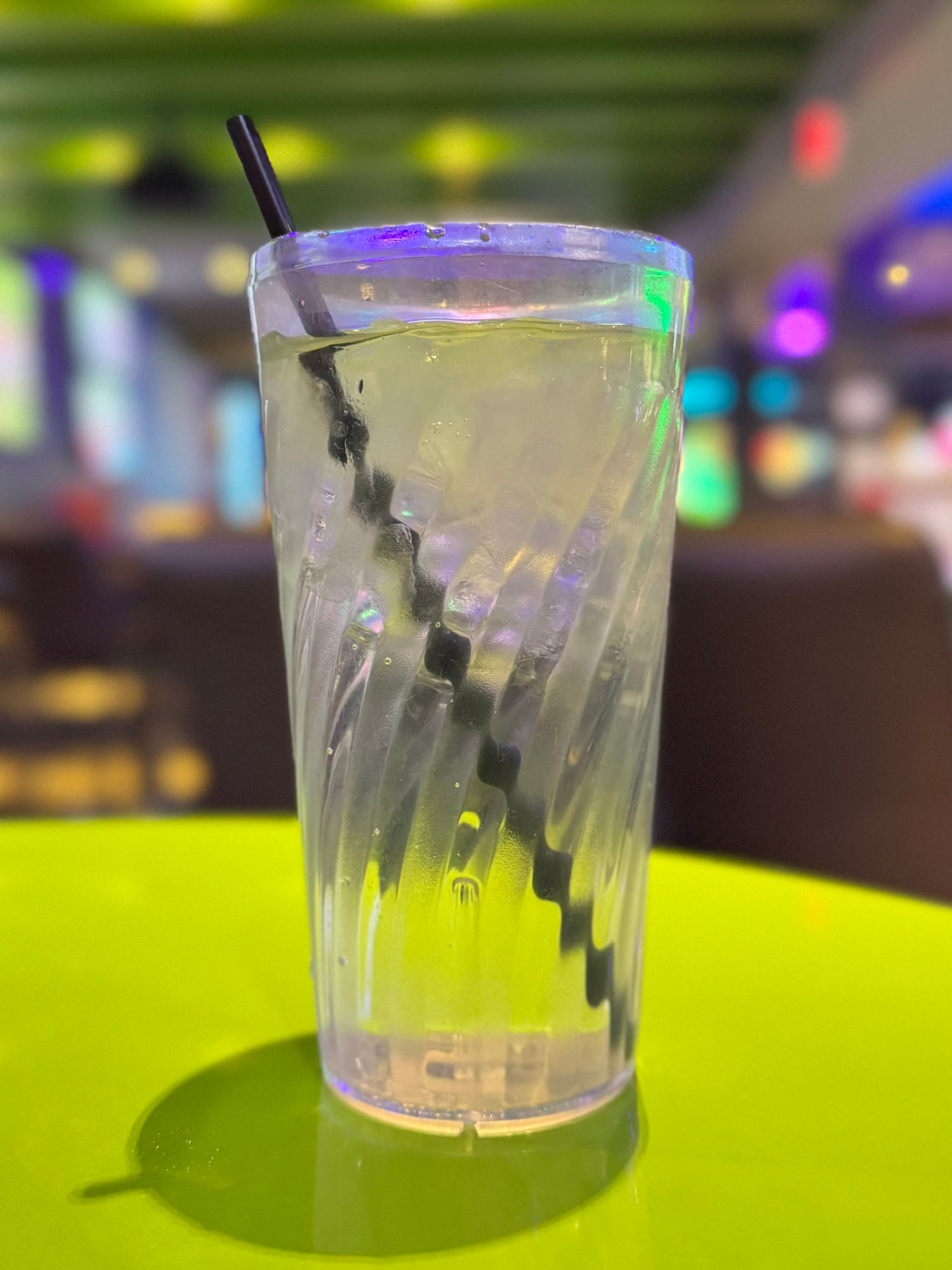 Dave and Buster's Water Glass