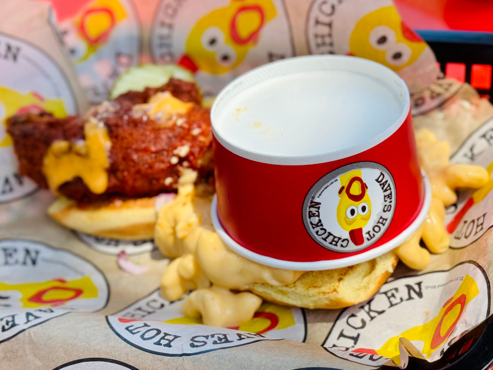 Mac & Cheese Slider Dave's Hot Chicken Mac & Cheese Slider