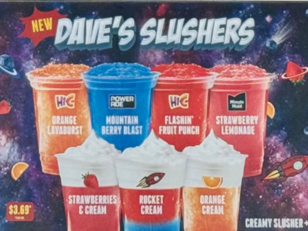 Menu Dave's Slushers Dave's Hot Chicken Menu Dave's Slushers