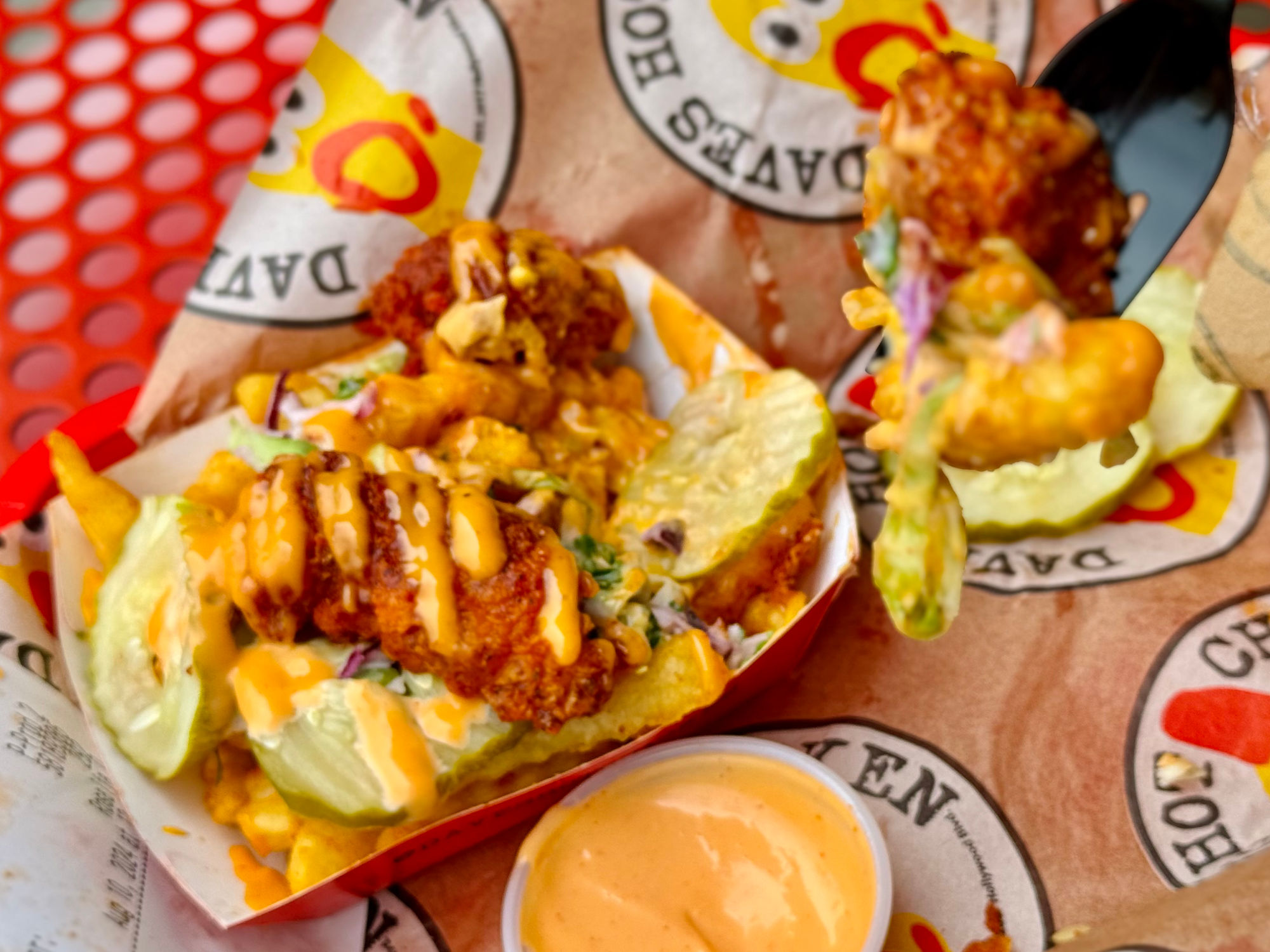 Top Loaded Fries Dave's Hot Chicken Top Loaded Fries