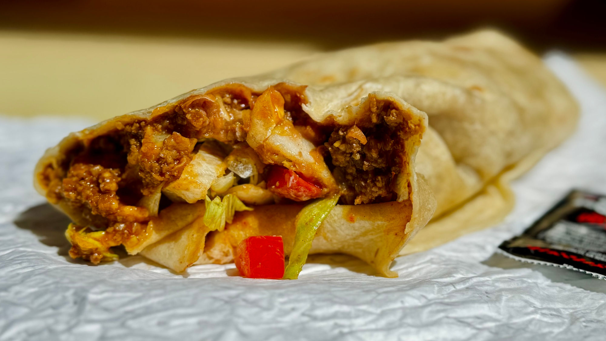 Del Taco Epic Combo Beef & Bean Burrito