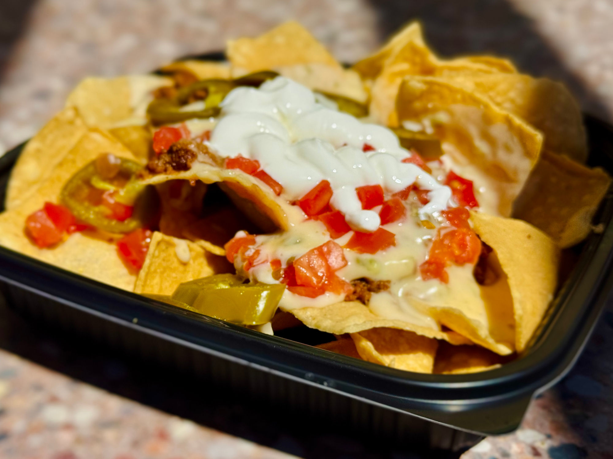 Del Taco Beef Queso Loaded Nachos