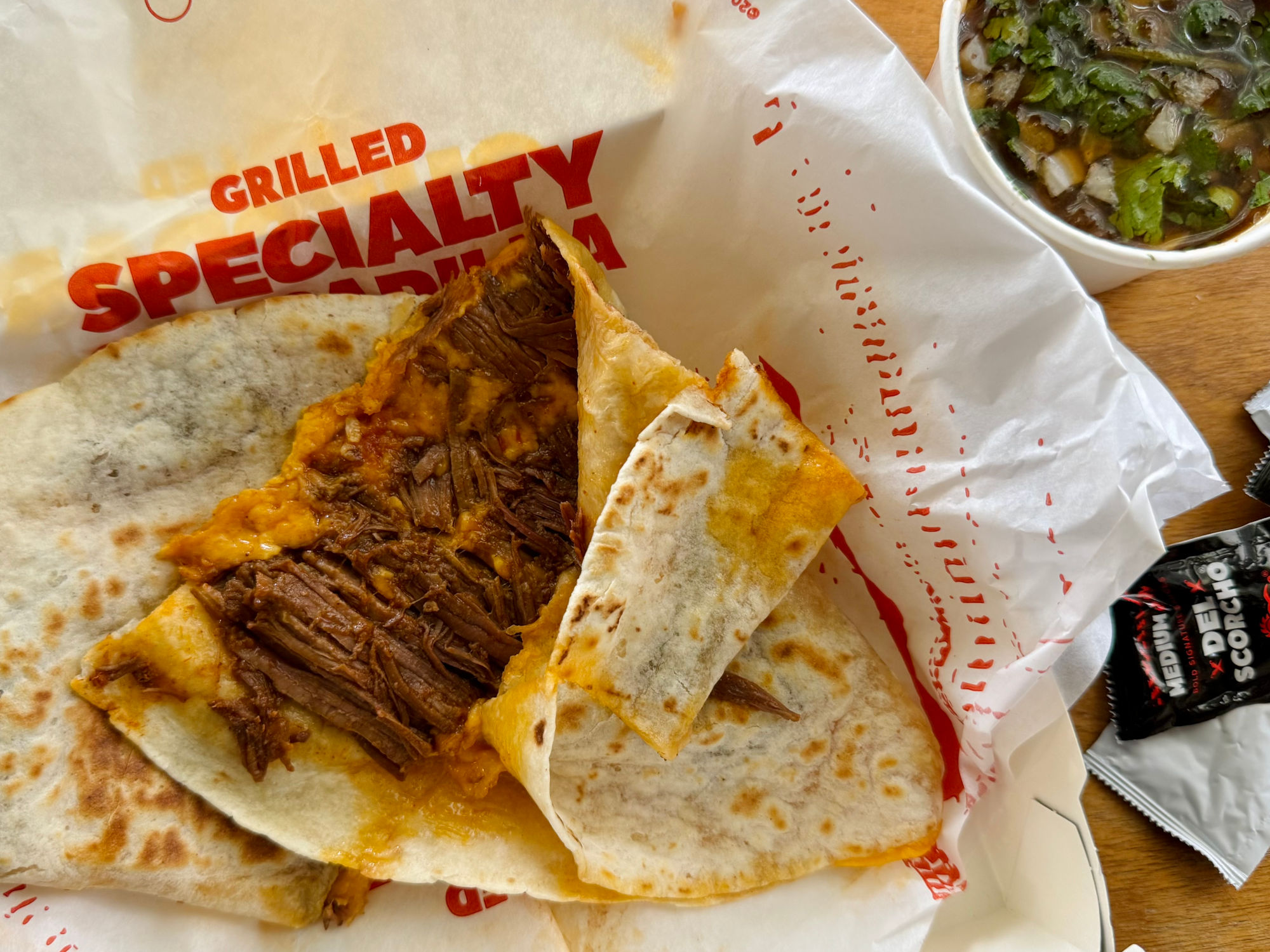 Del Taco Birria Quesadilla