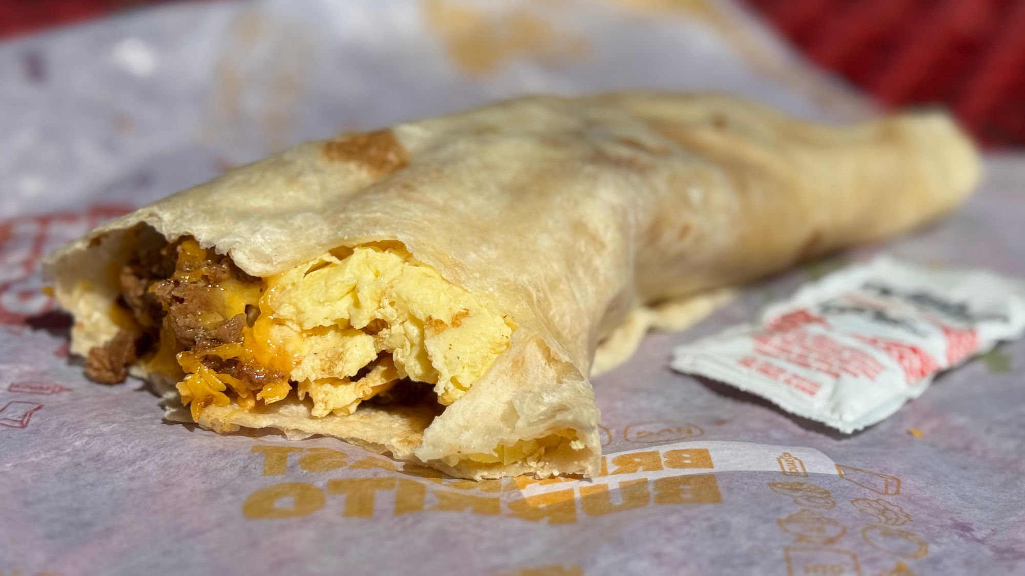 Del Taco Carne Asada Steak Breakfast Burrito