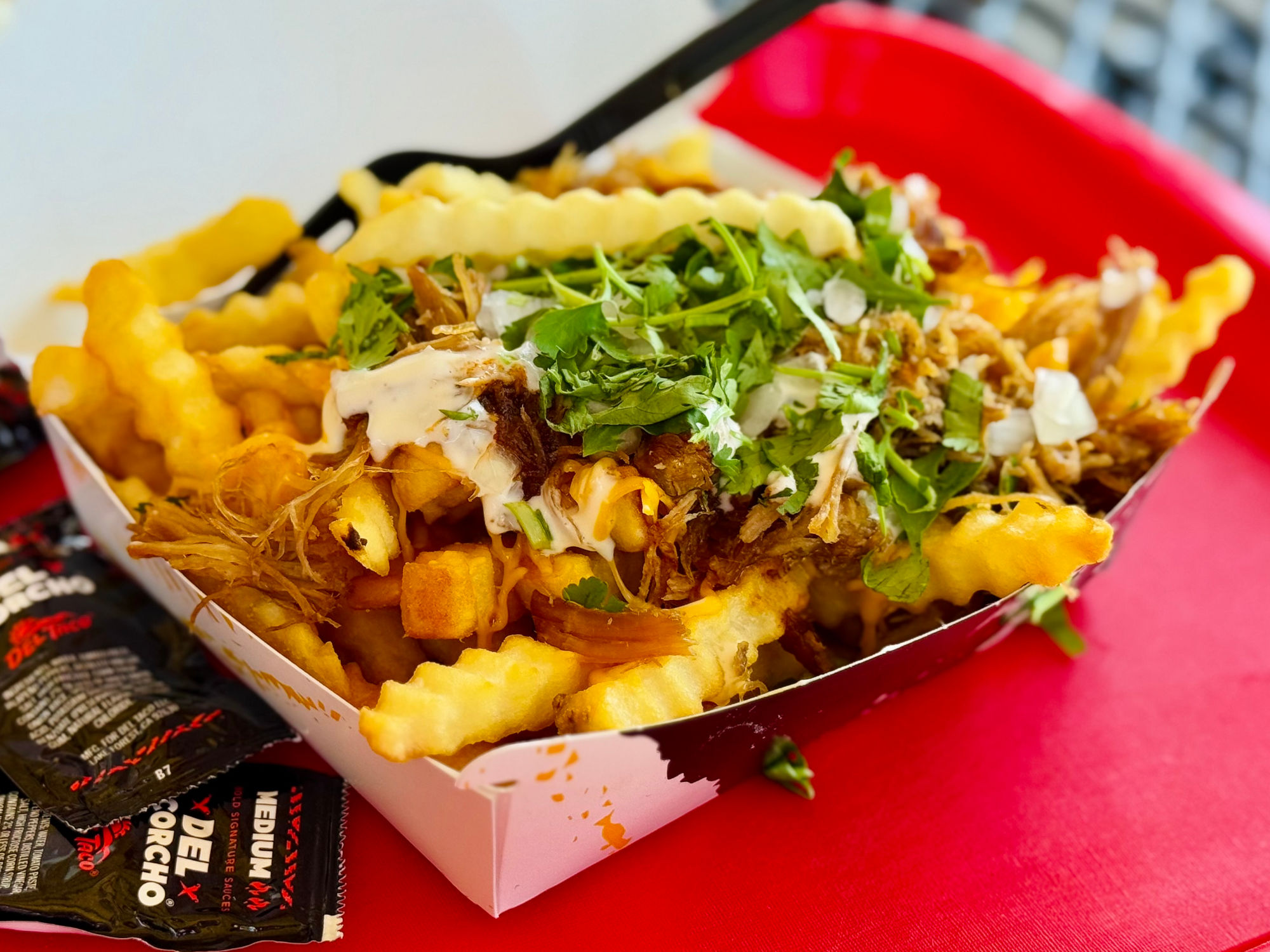 Carnitas Loaded Fries Del Taco Carnitas Loaded Fries