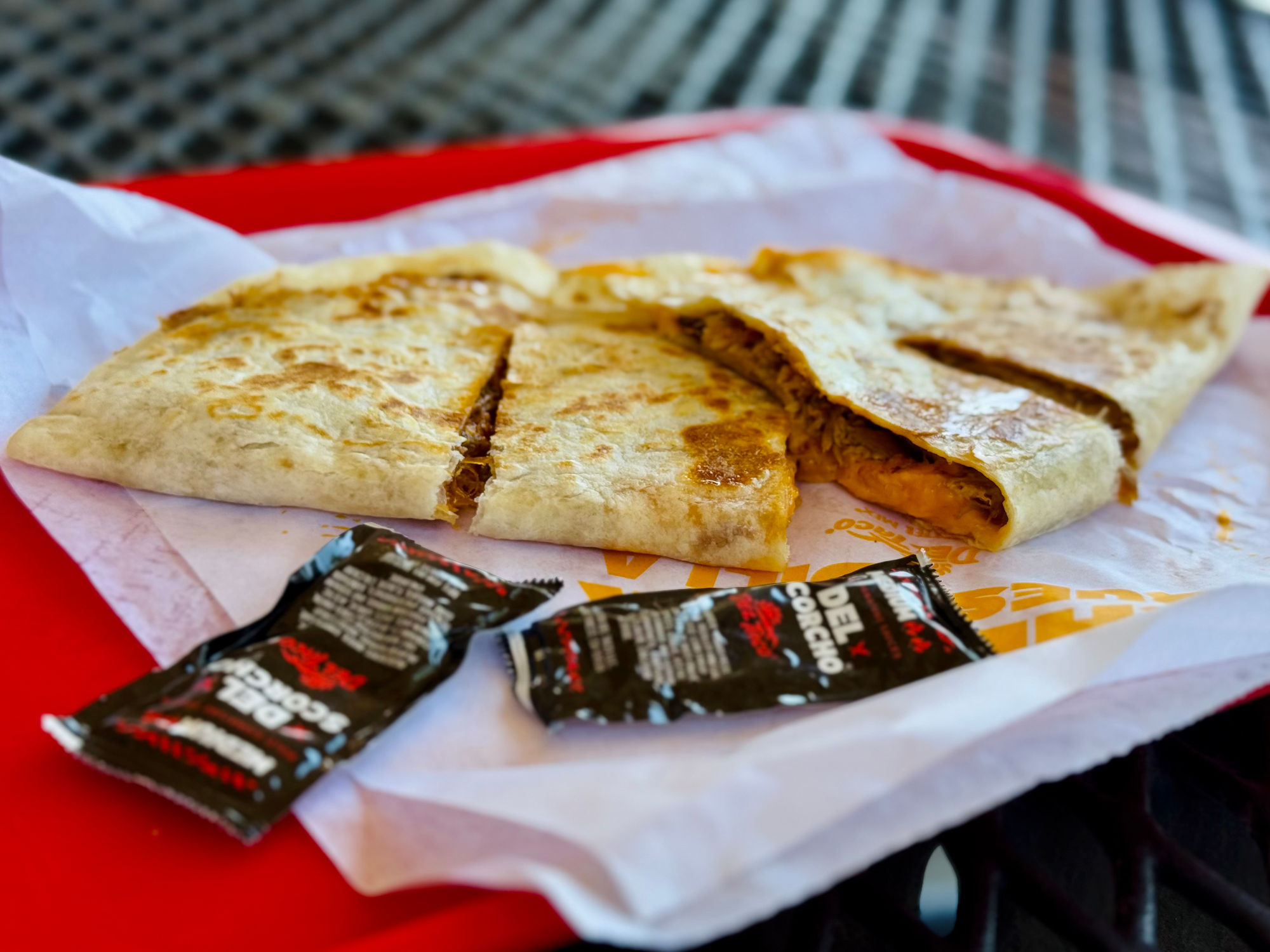 Carnitas Quesadilla Del Taco Carnitas Quesadilla