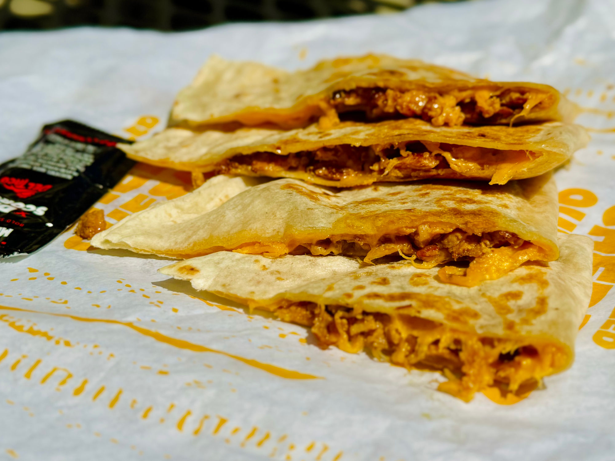 Del Taco Chicken Cheddar Quesadilla