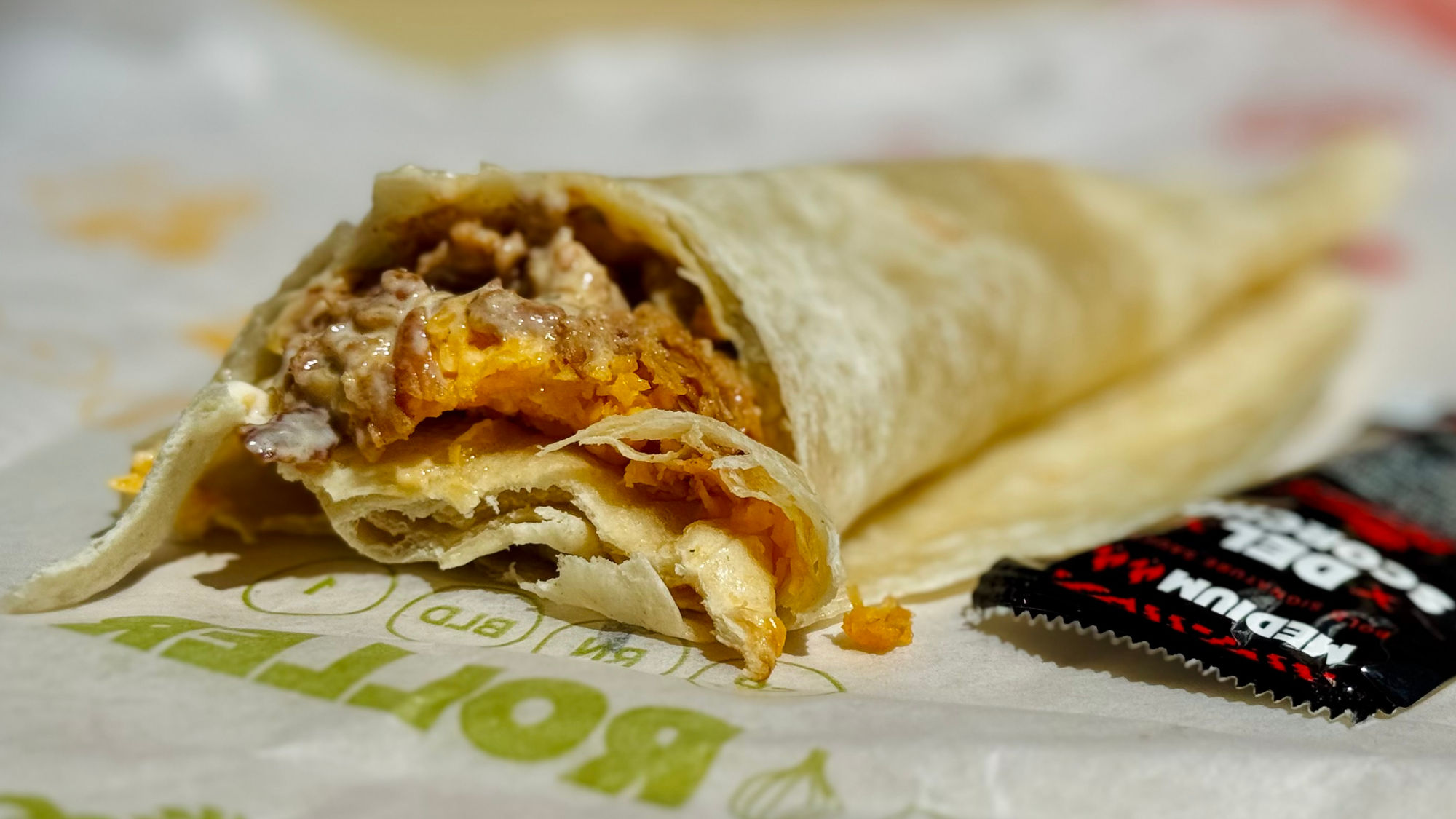 Del Taco Ranch Chicken Cheddar Roller