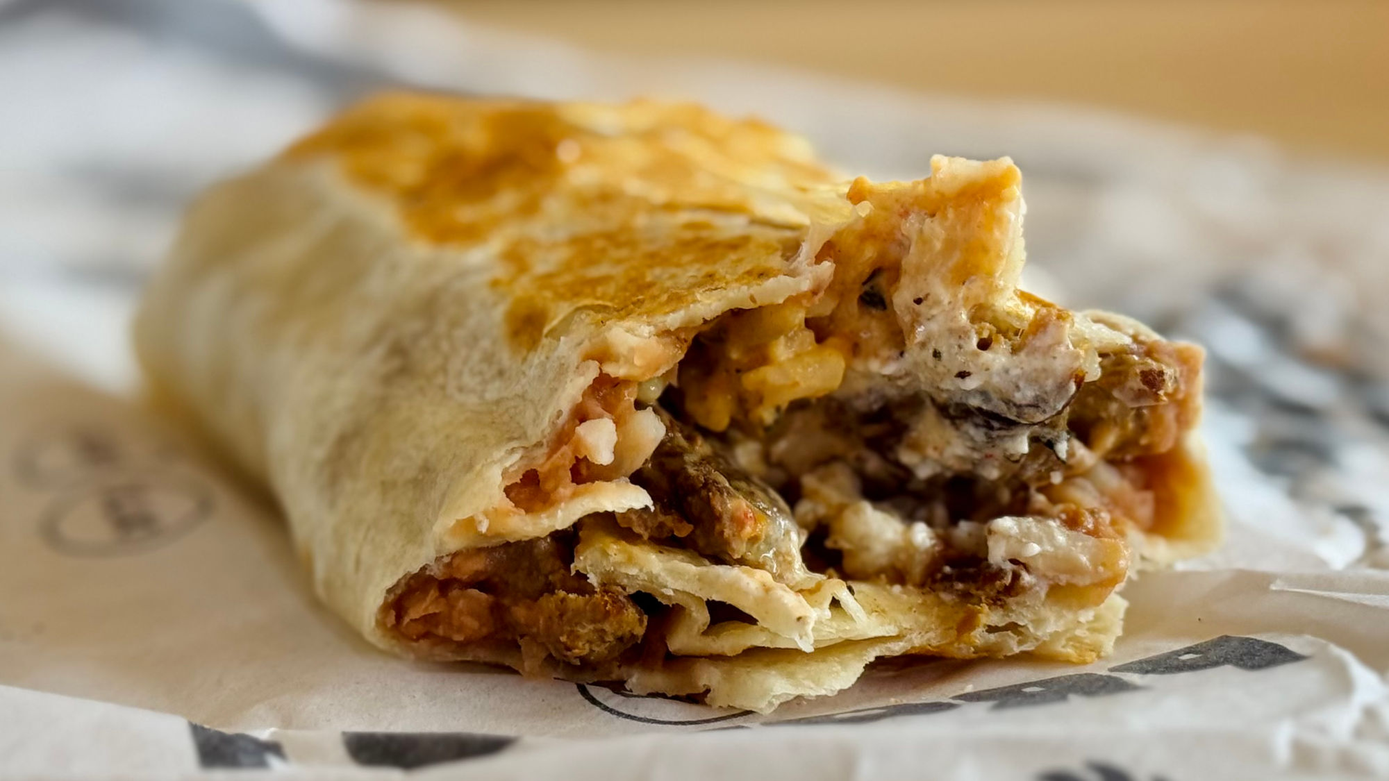 Del Taco Chipotle Carne Asada Steak Burrito
