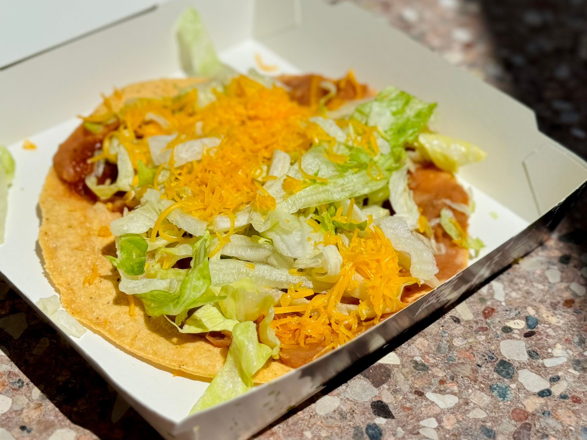 Del Taco Crunchtada Tostada