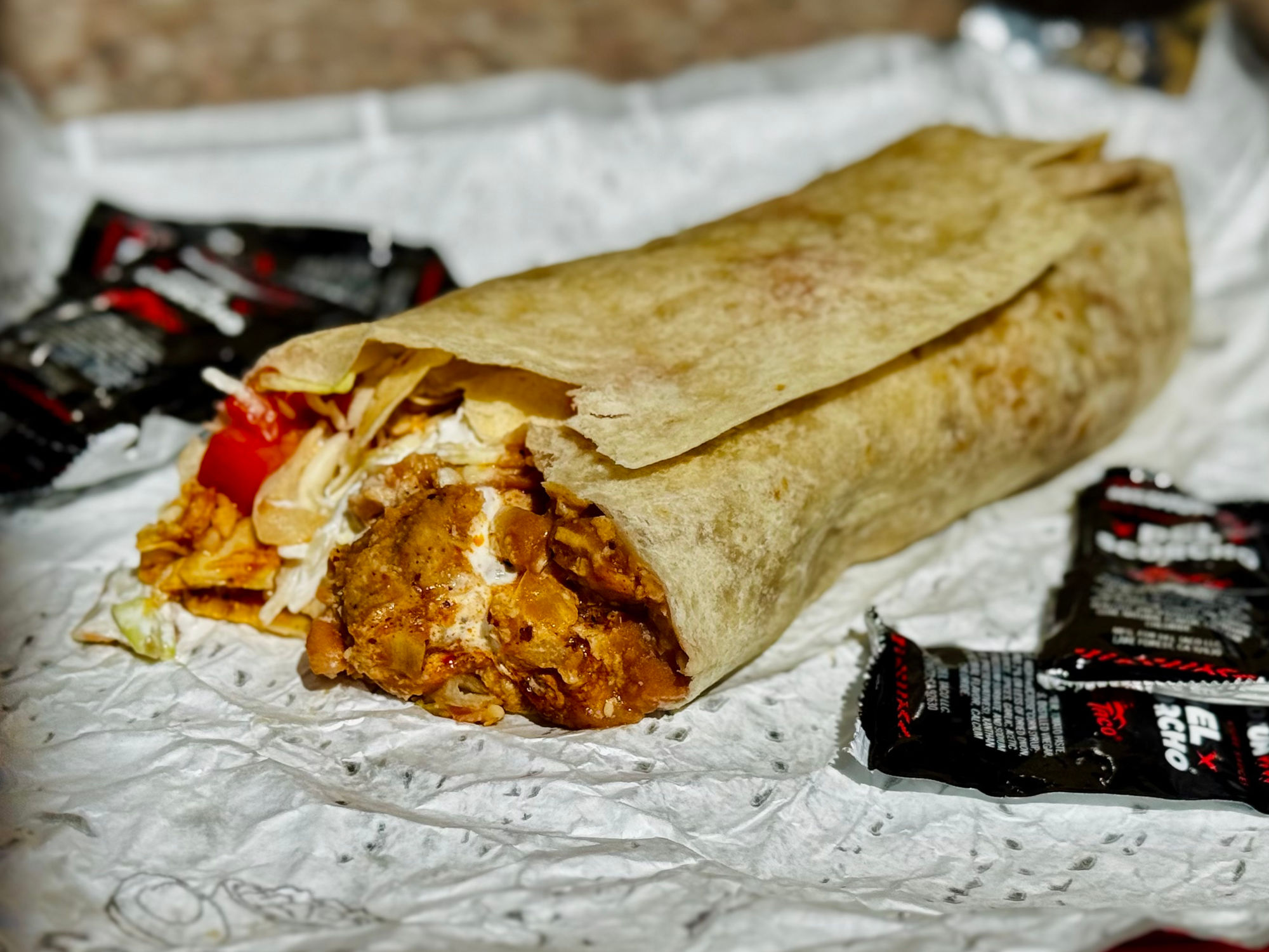 Del Taco Del Dorado Chicken Epic Burrito