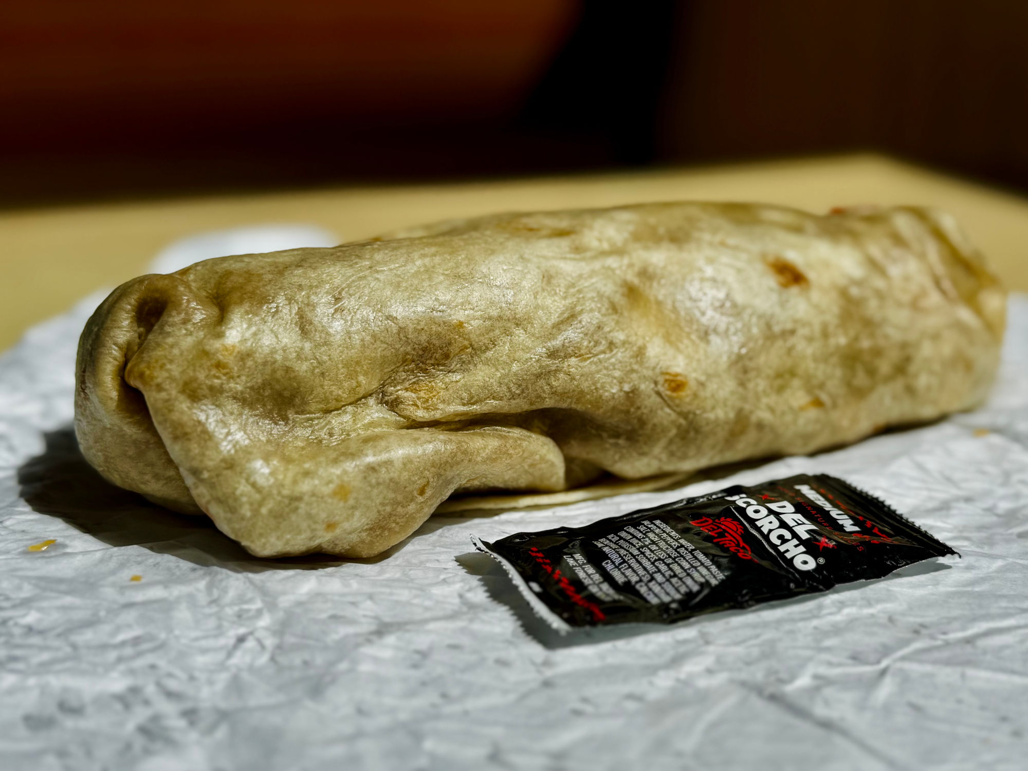Del Taco Epic Combo Beef & Bean Burrito