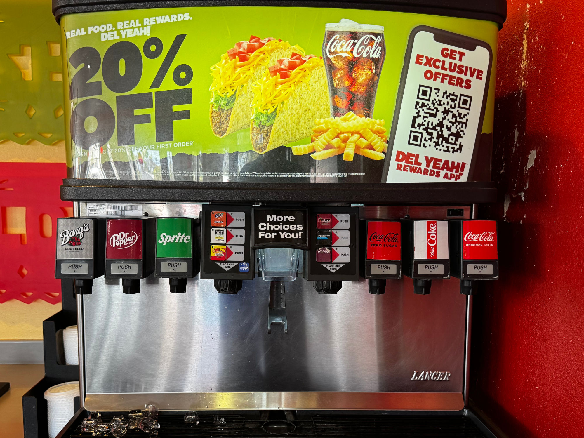 Del Taco Fountain Drinks