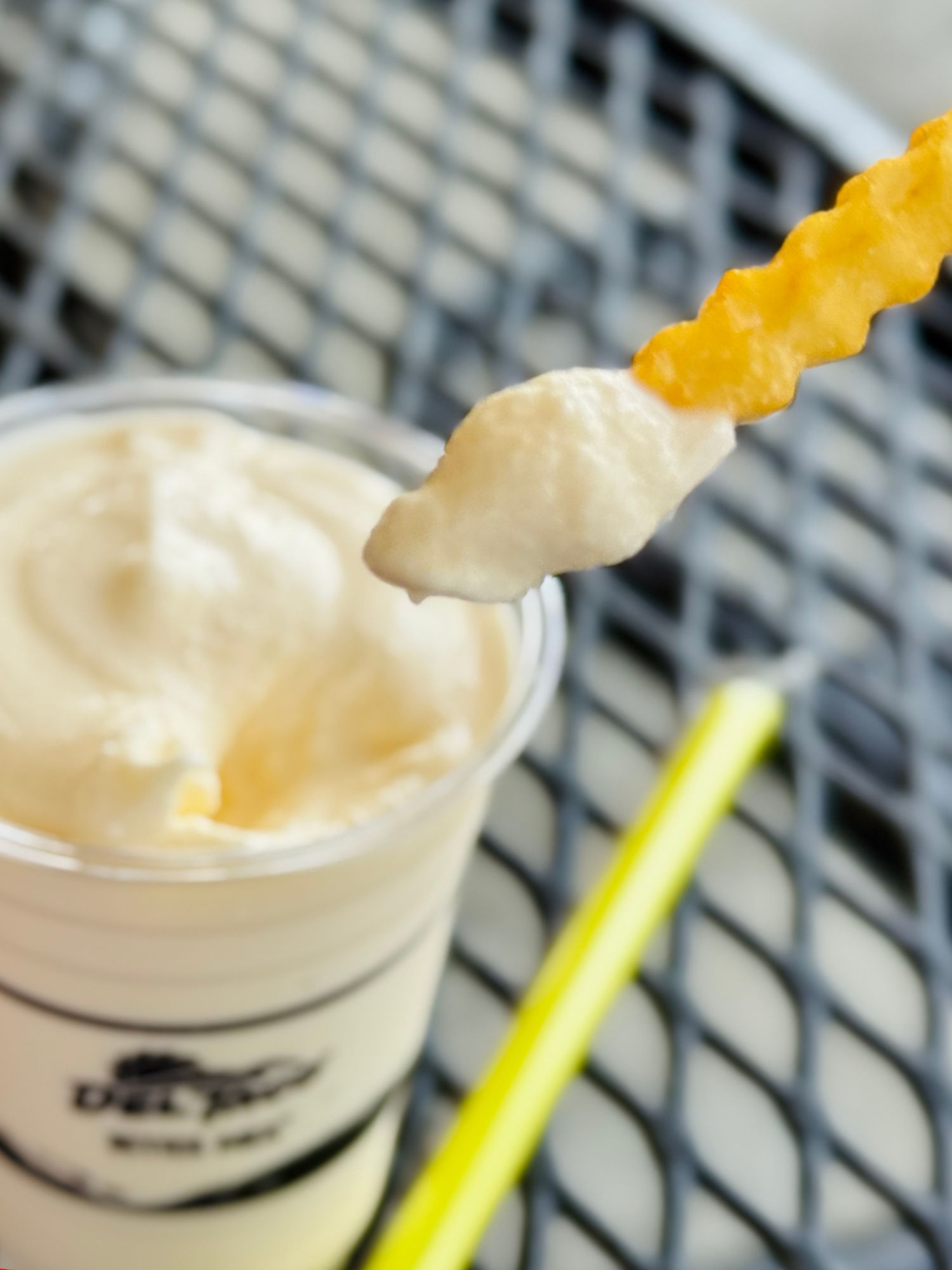 Del Taco Fries and Vanilla Shake