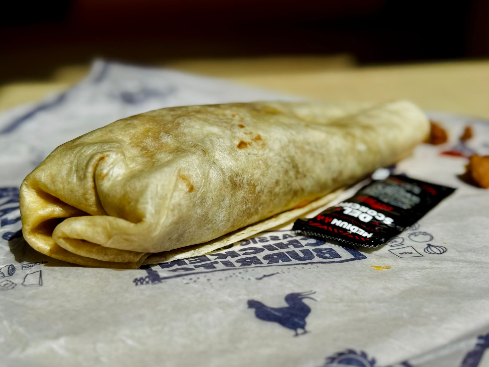 Del Taco Grilled Chicken Burrito