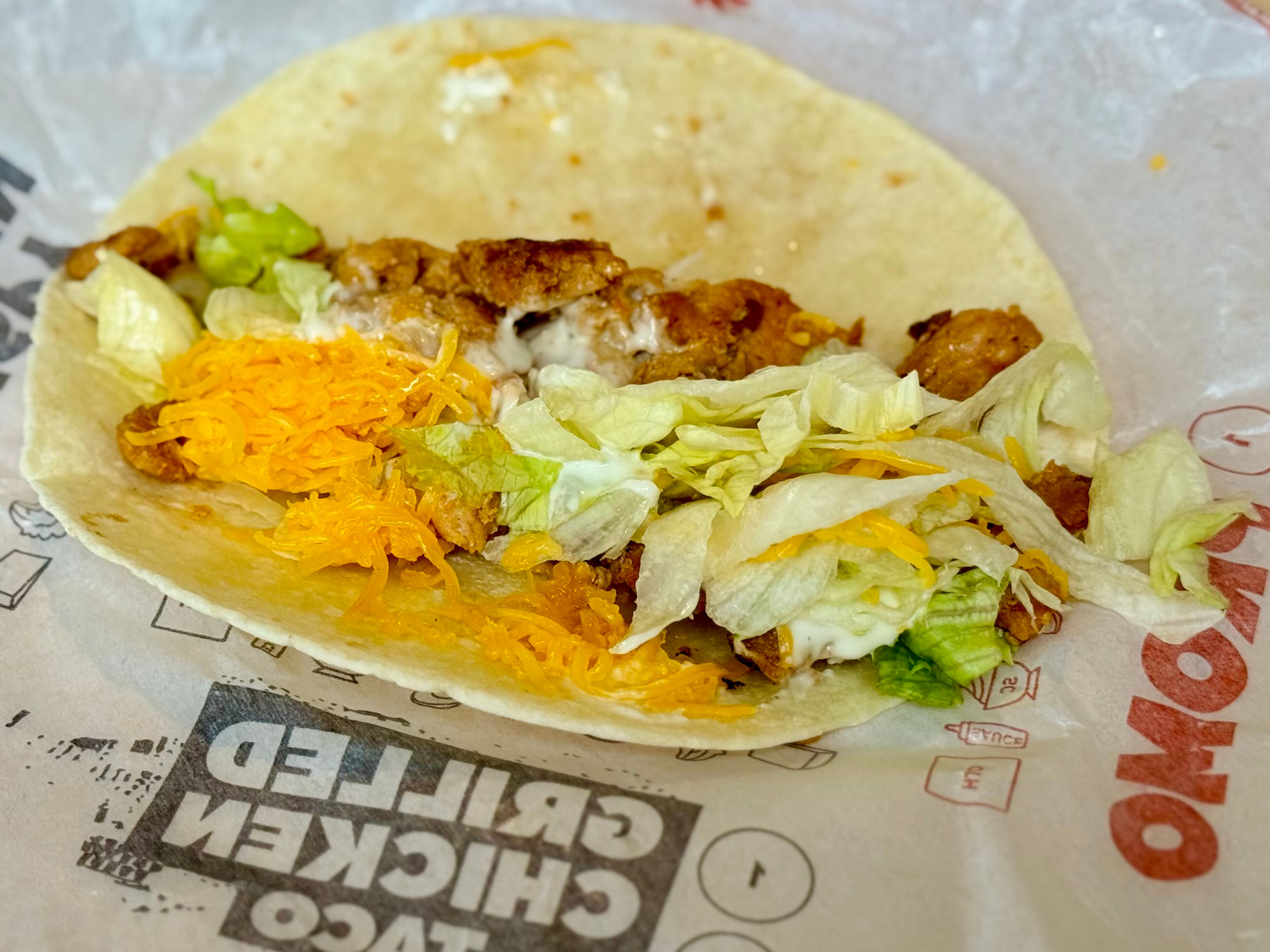 Del Taco Grilled Chicken Taco