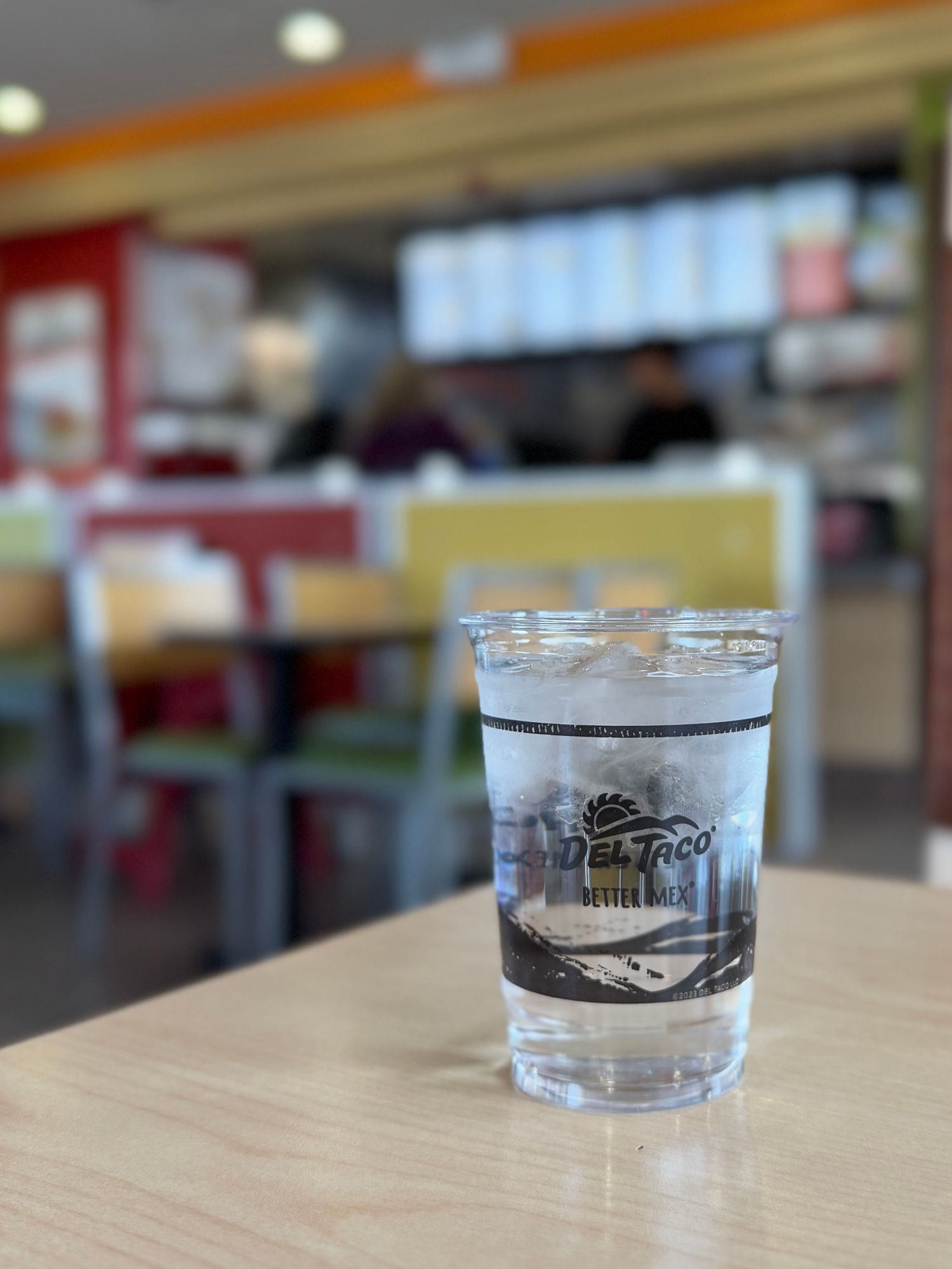Del Taco Ice Water Cup