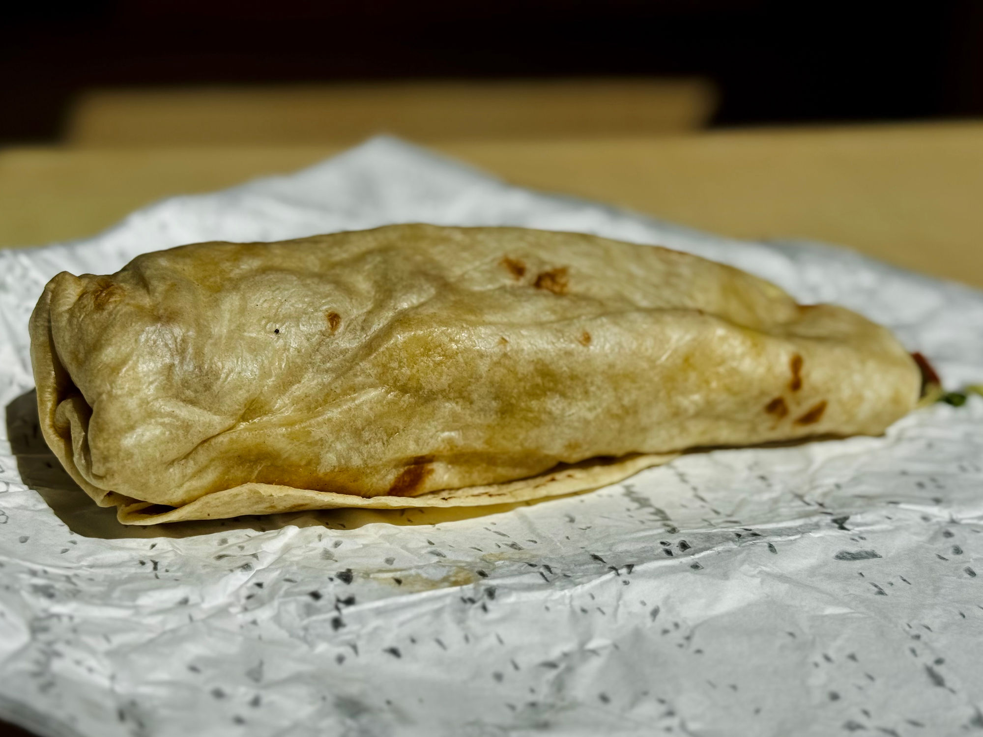 Del Taco Jumbo Shrimp Burrito
