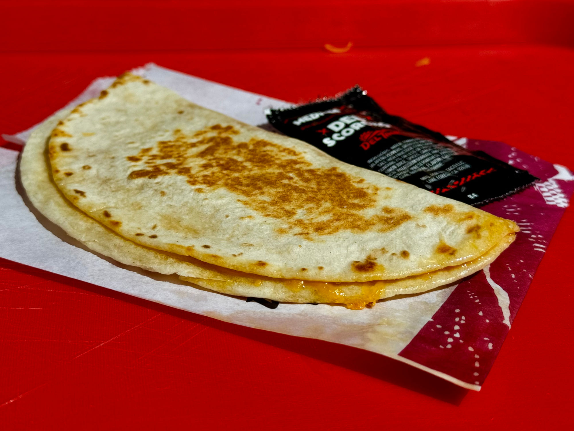 Del Taco Mini Cheddar Quesadilla