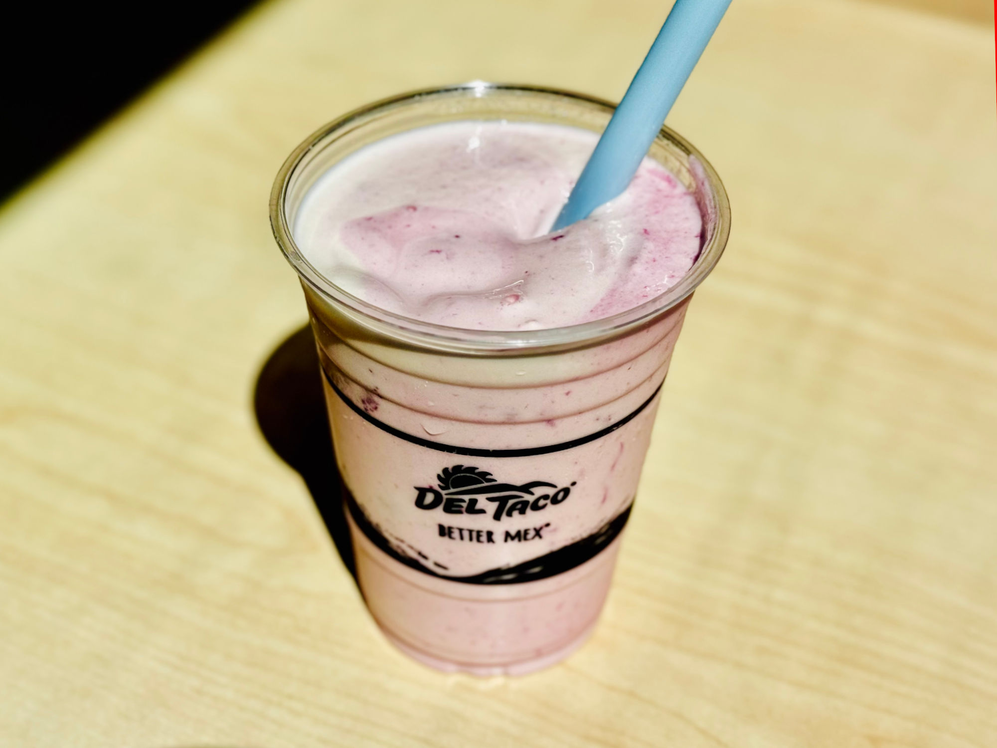 Del Taco Strawberry Shake