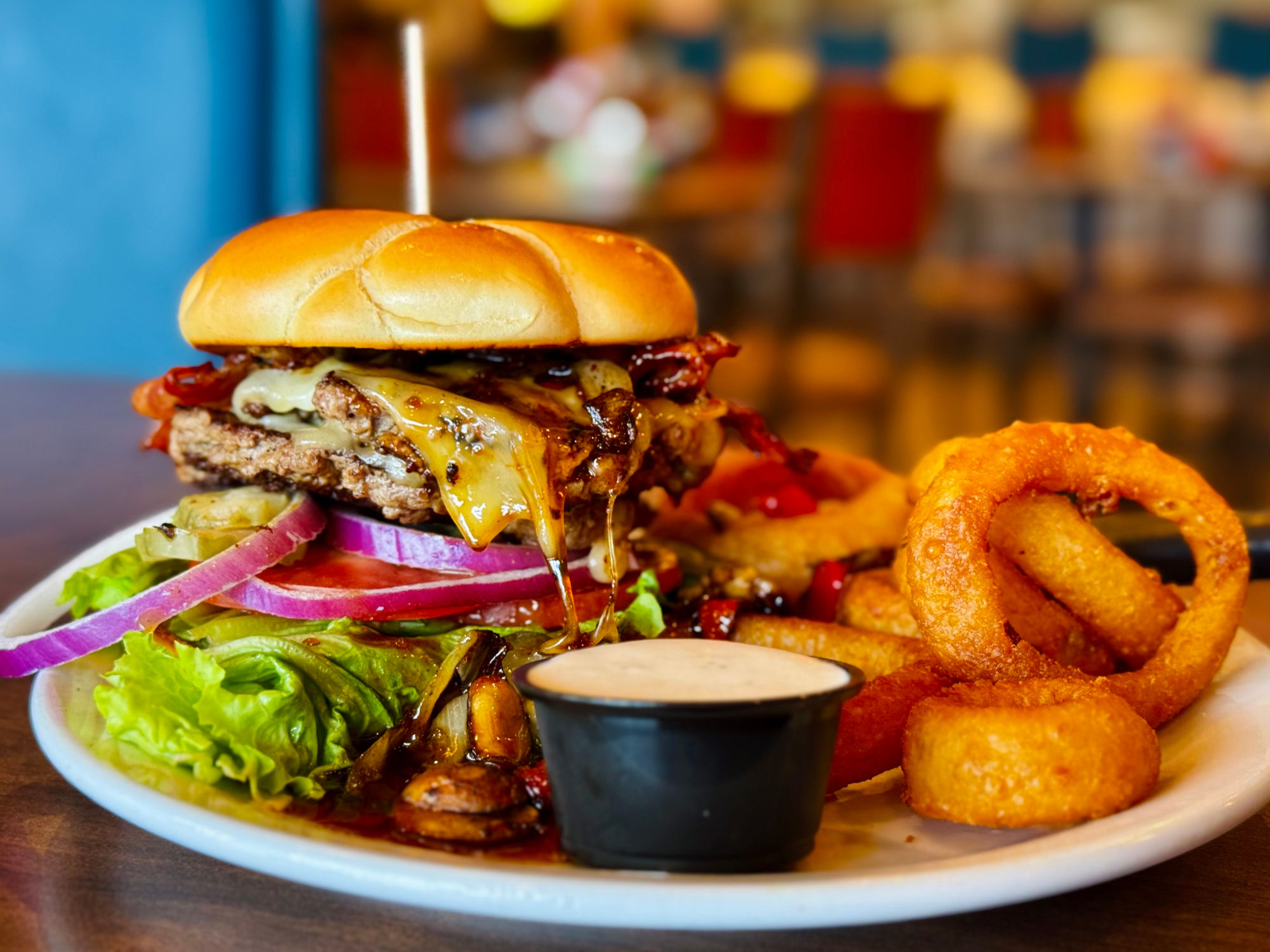 Bourbon Bacon Burger Denny's Bourbon Bacon Burger
