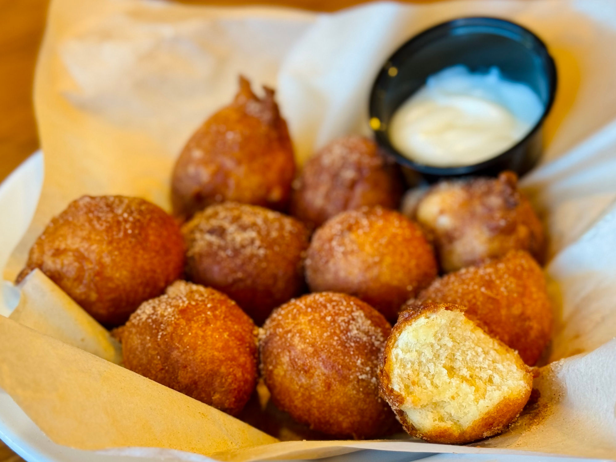 Maple Stuffed Donut Holes Denny's Maple Stuffed Donut Holes