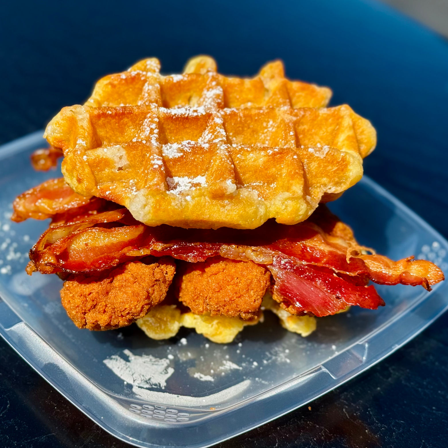 Waffle As Bun Denny's Waffle As Bun