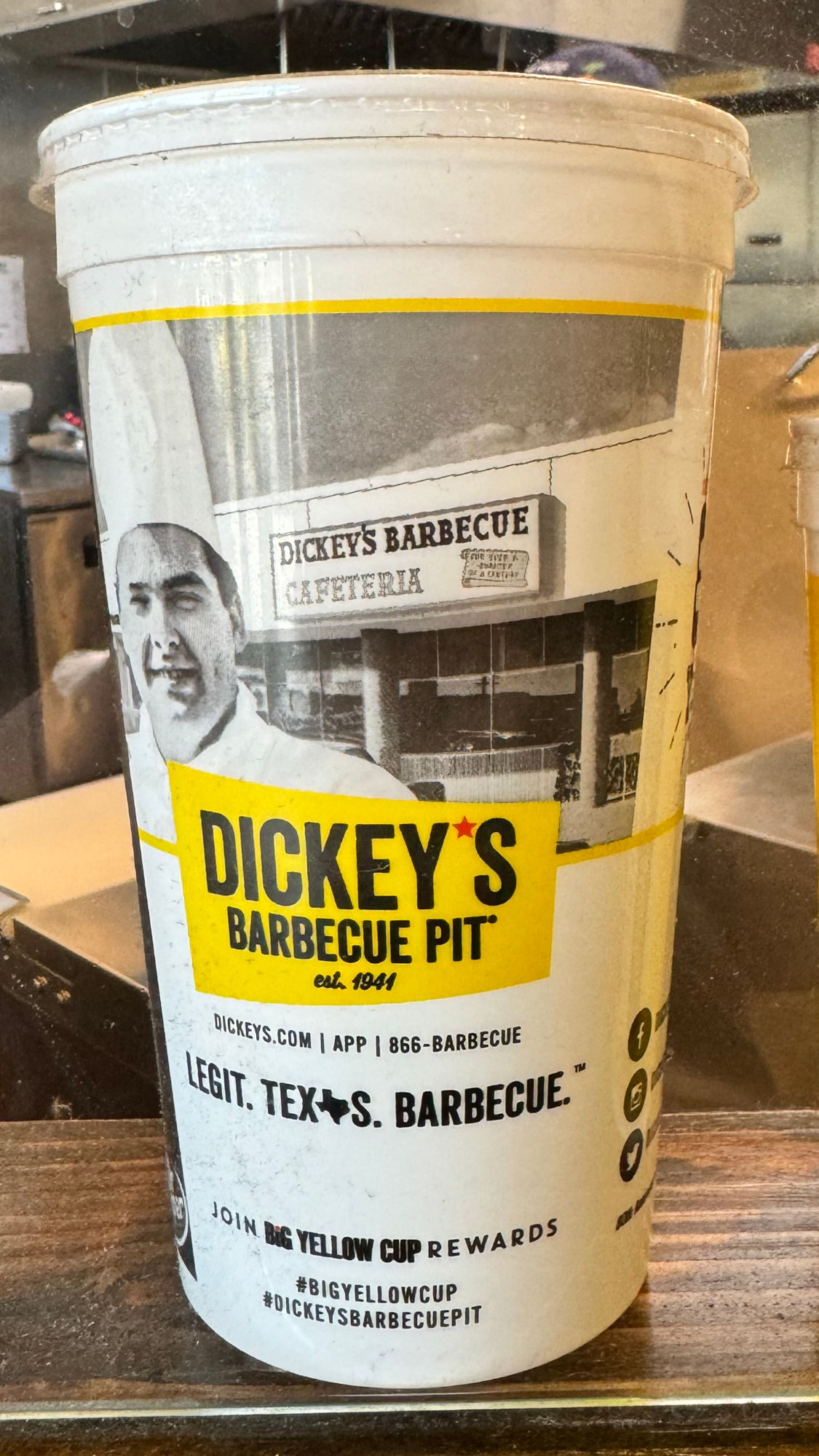 Big White Cup Dickey's BBQ Big White Cup