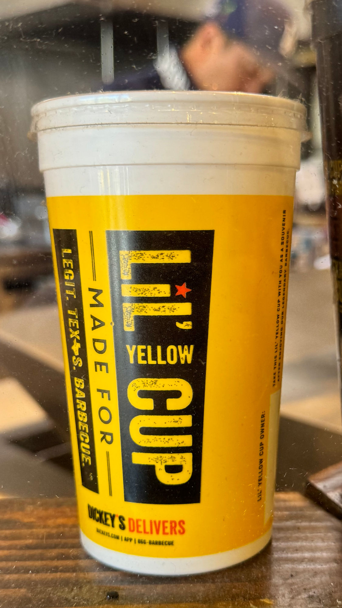 Lil Yellow Cup Dickey's BBQ Lil Yellow Cup
