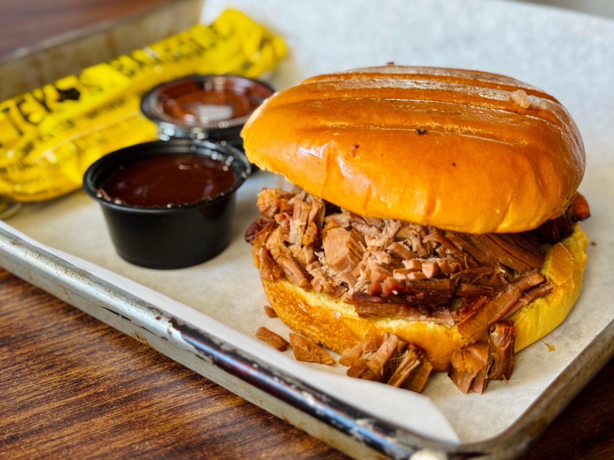 Texas Brisket Sandwich Dickey's BBQ Pit Texas Brisket Sandwich