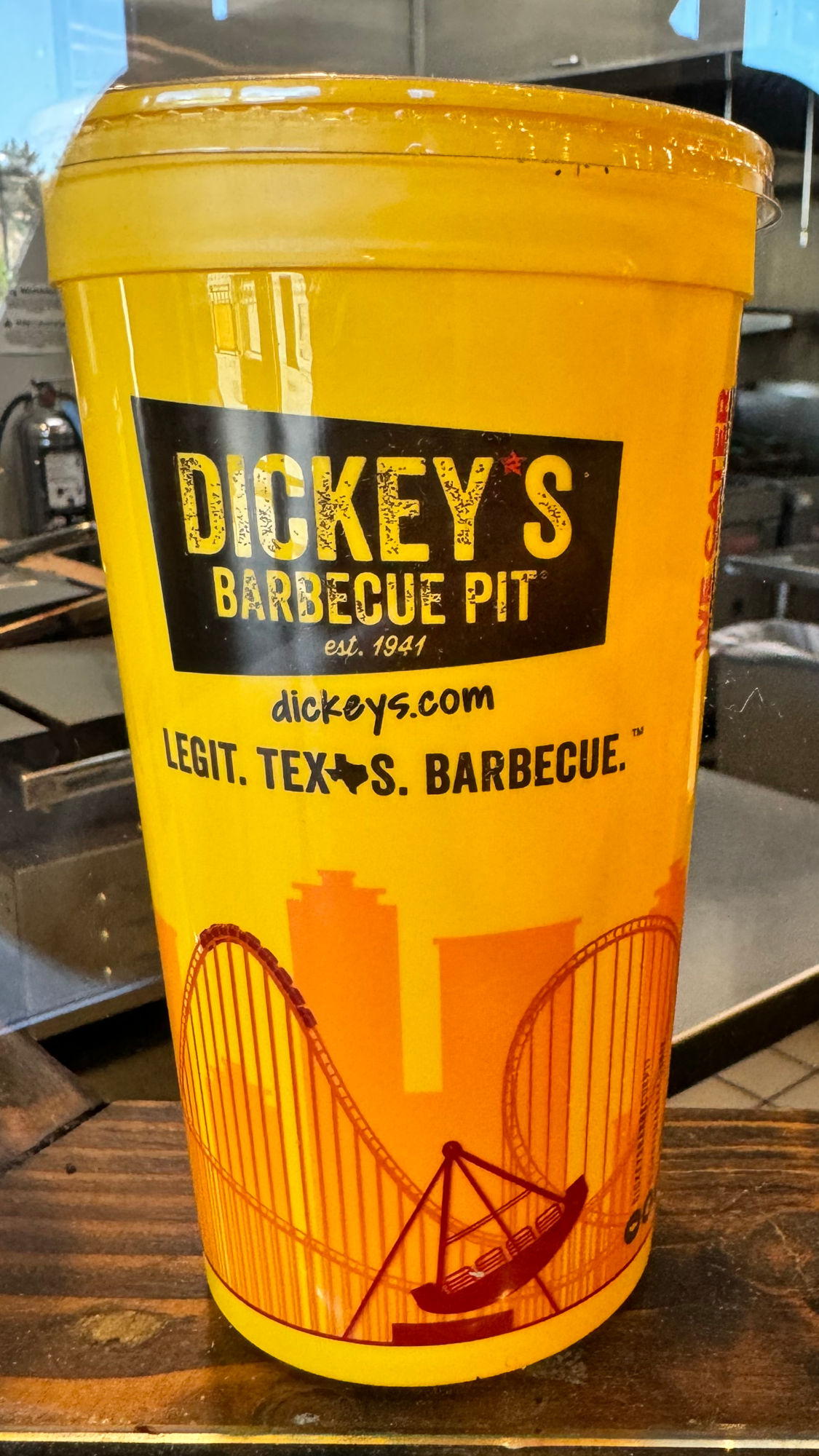 Yellow Cup Dickey's BBQ Yellow Cup