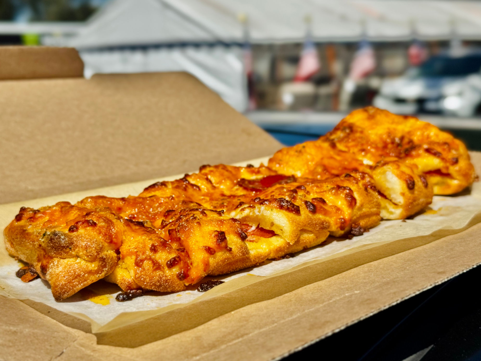 Domino's Pepperoni Stuffed Cheesy Bread