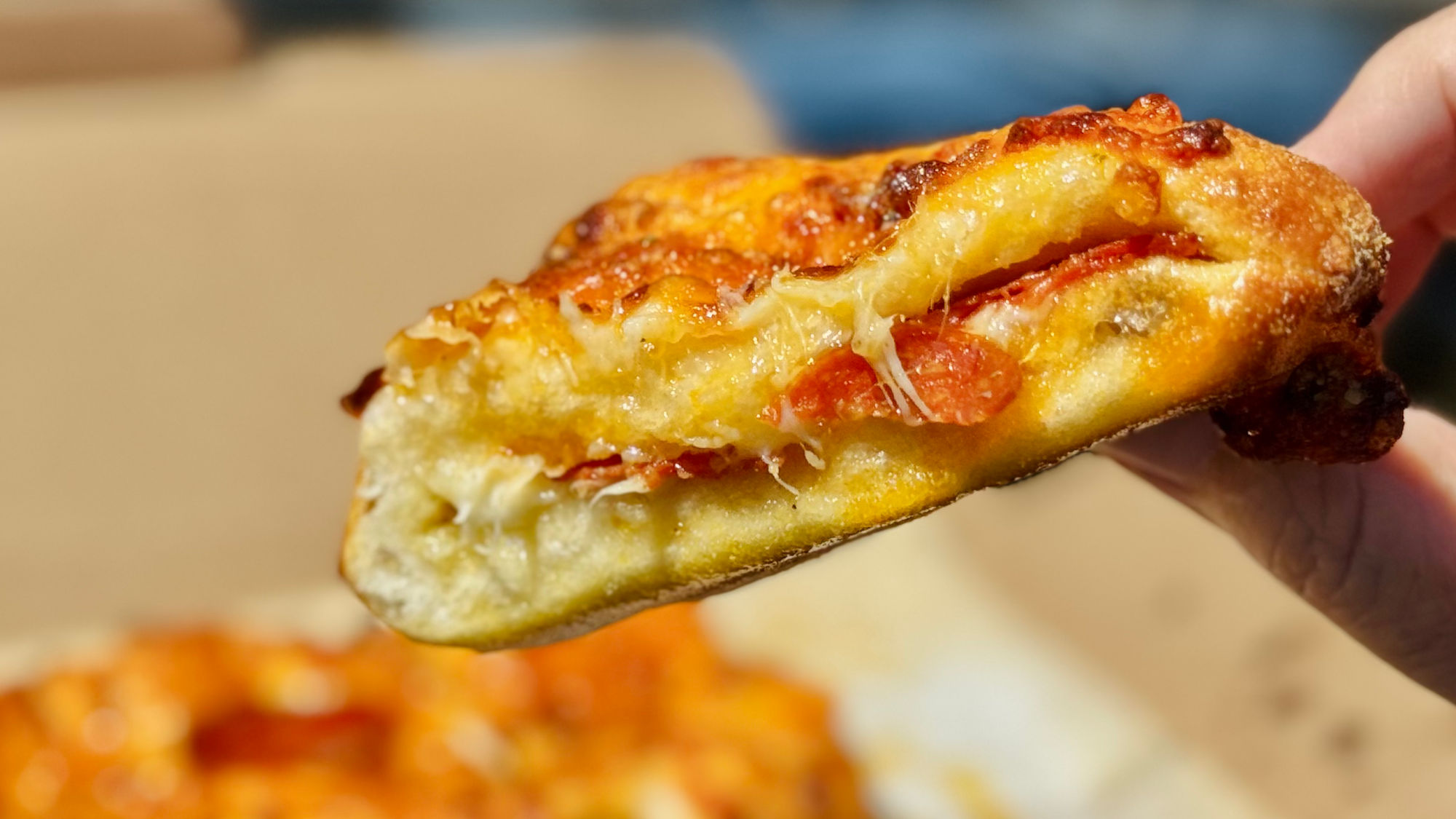 Domino's Pepperoni Stuffed Cheesy Breadsticks