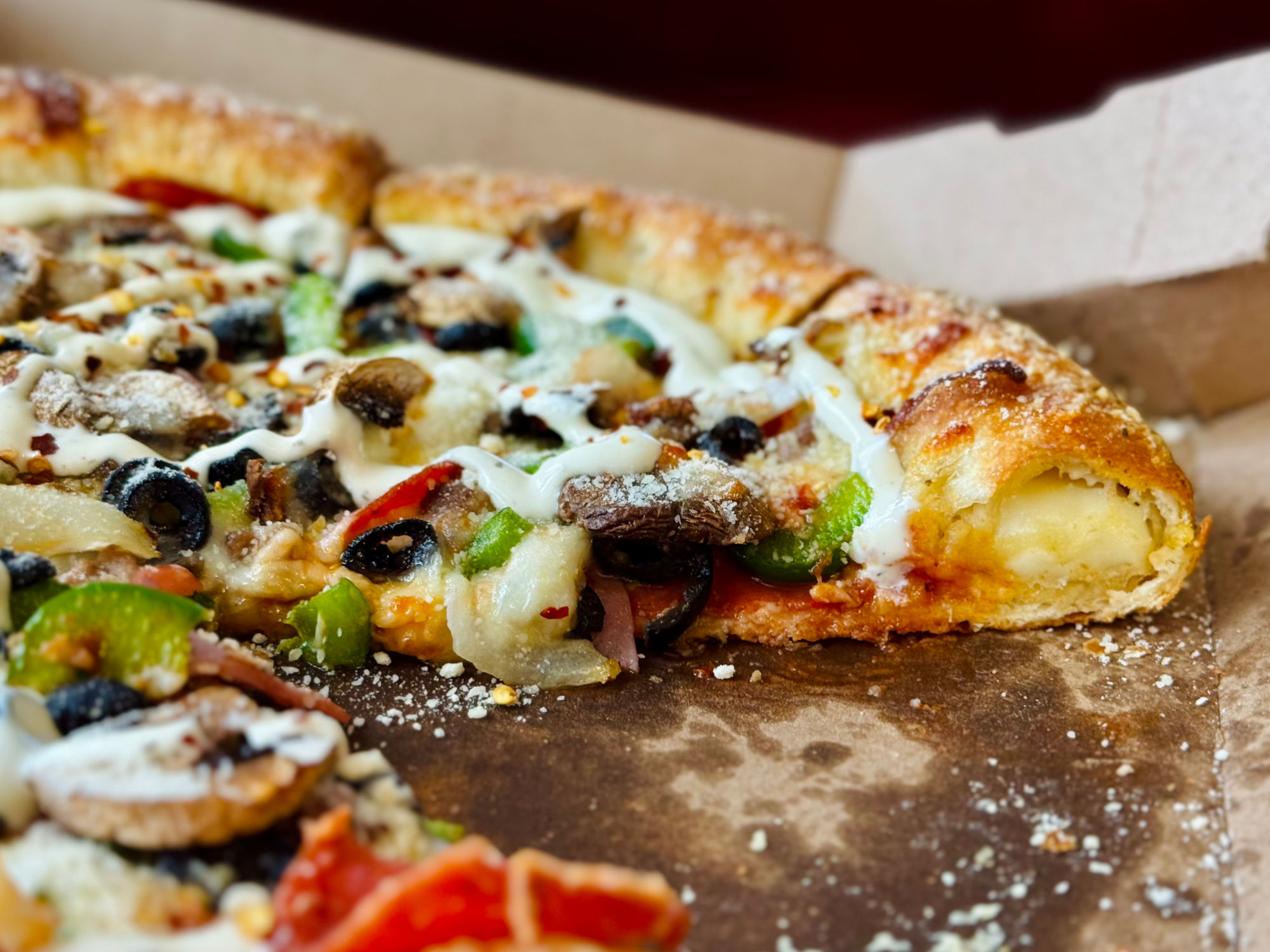 Domino's Pizza Parmesan Stuffed Crust