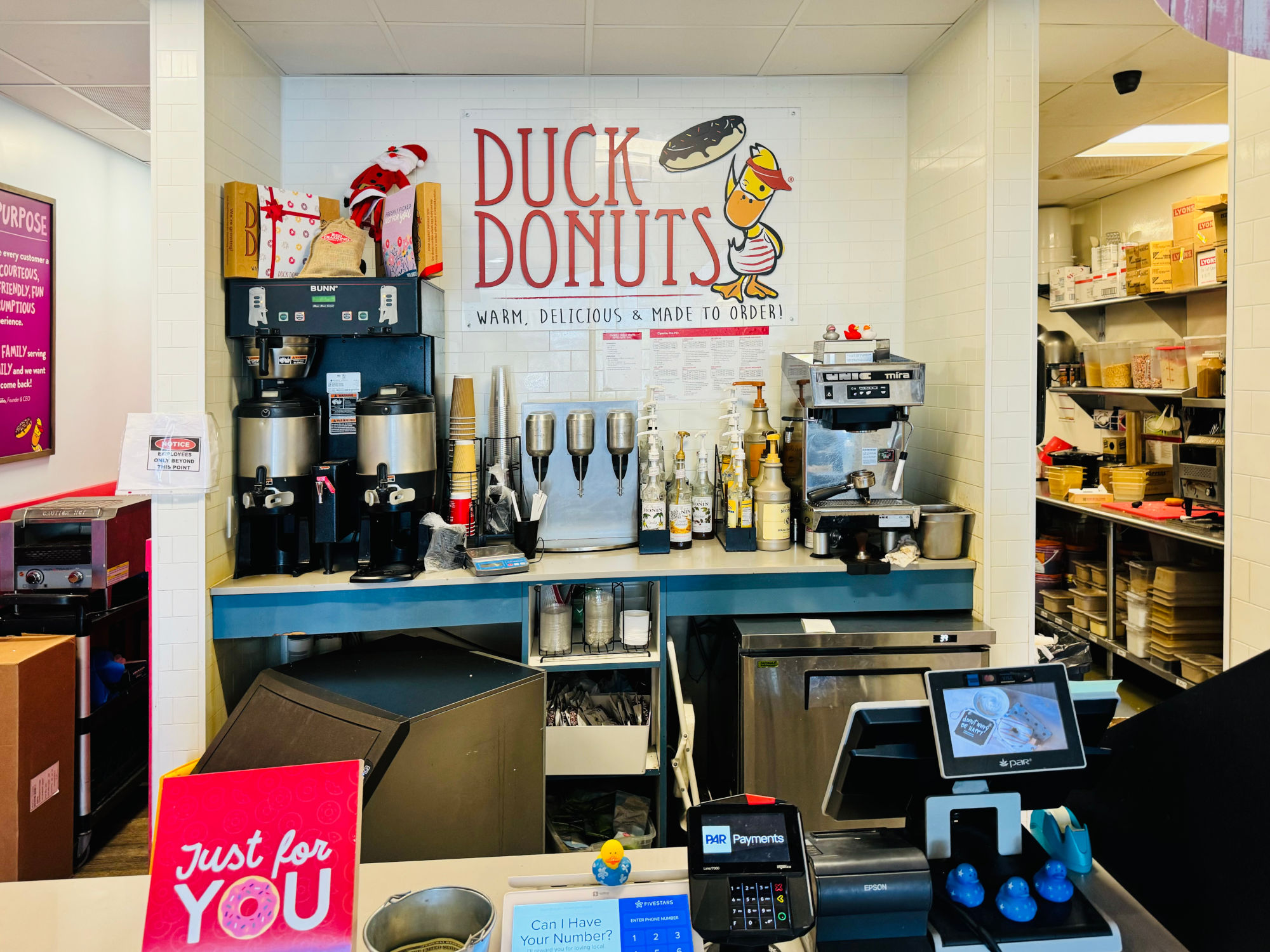 Duck Donuts Counter