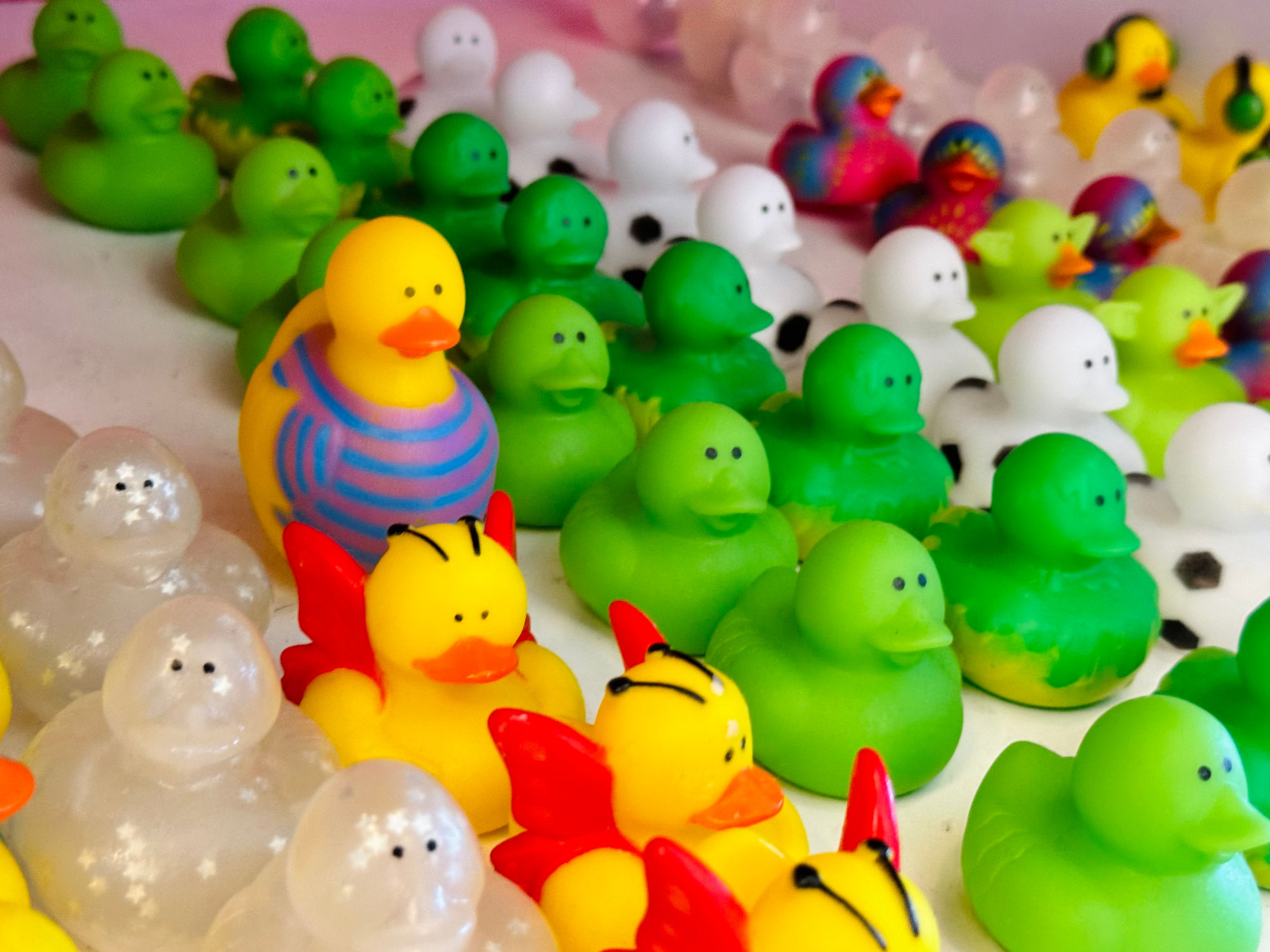 Duck Donuts Green Rubber Ducks