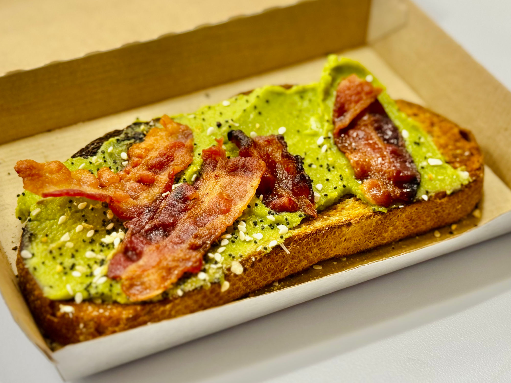 Dunkin' Bacon Topped Avocado Toast