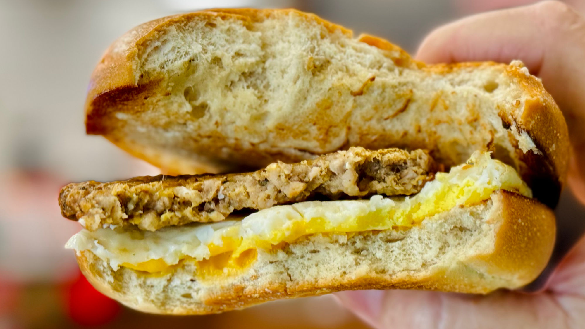 Dunkin' Bagel with Sausage Egg & Cheese