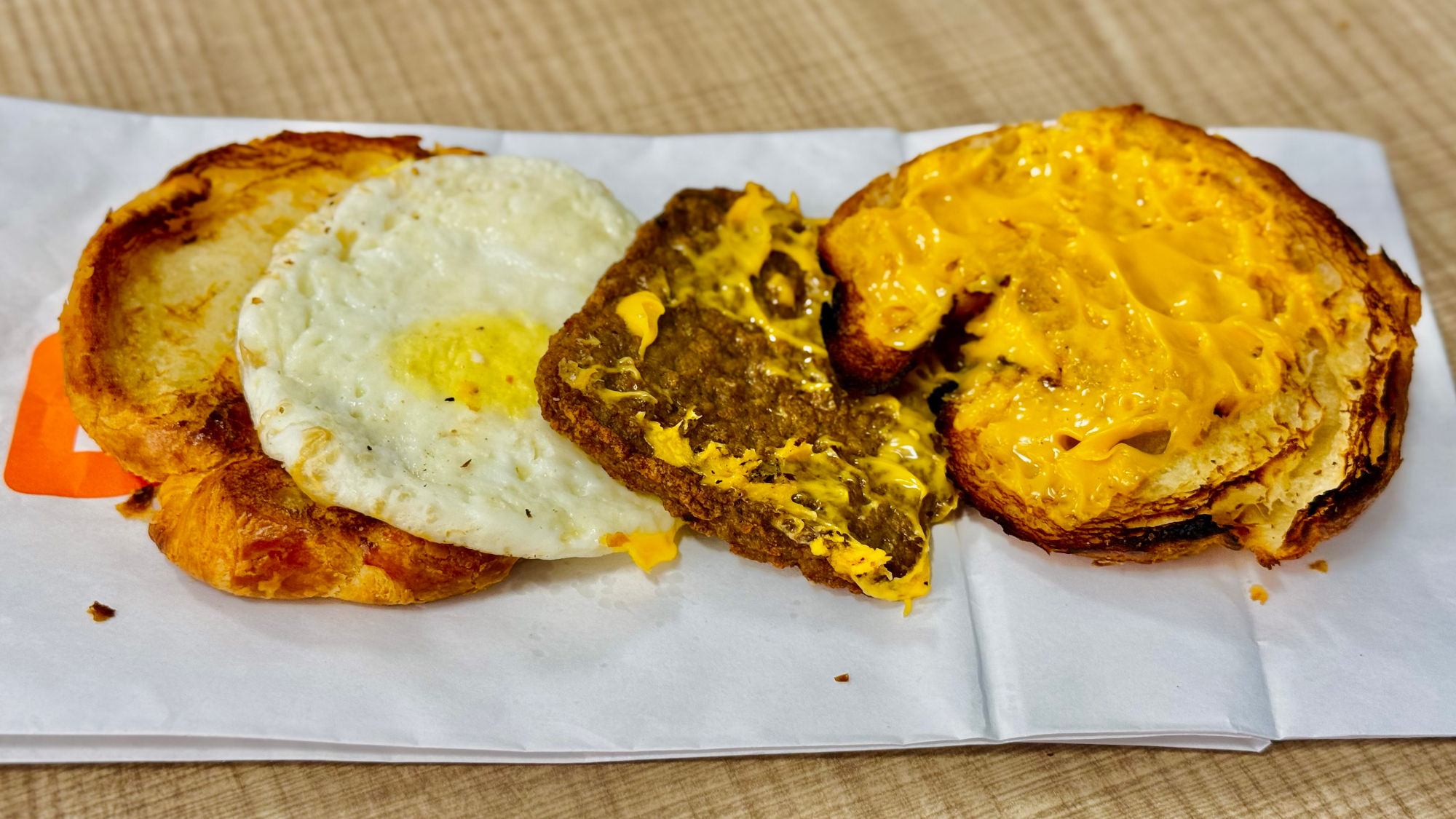 Dunkin' Butter Croissant with Turkey Sausage Egg & Cheese