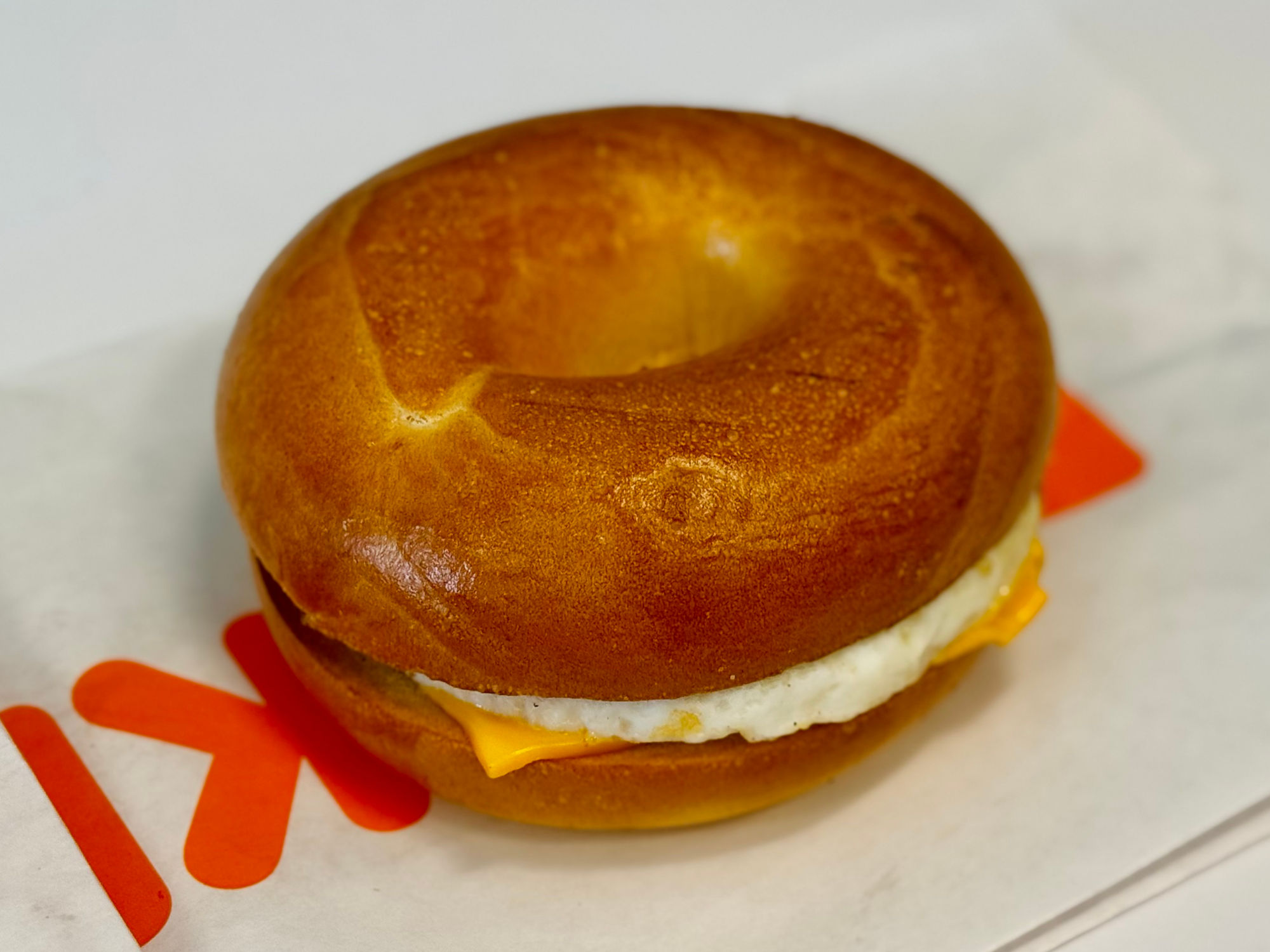 Dunkin' Egg and Cheese Bagel