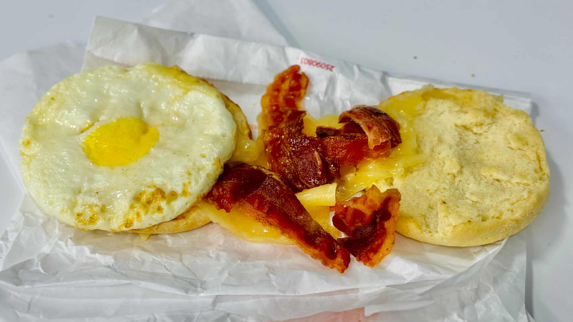 Dunkin English Muffin Maple Sugar Bacon Sandwich