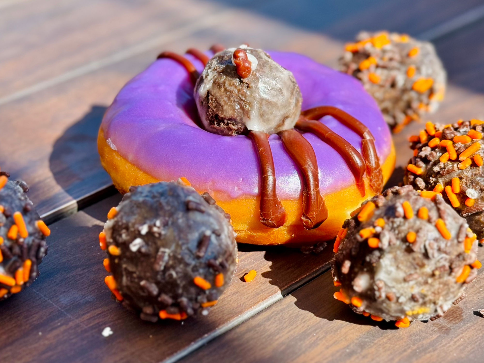 Dunkin' Halloween Spider Donut