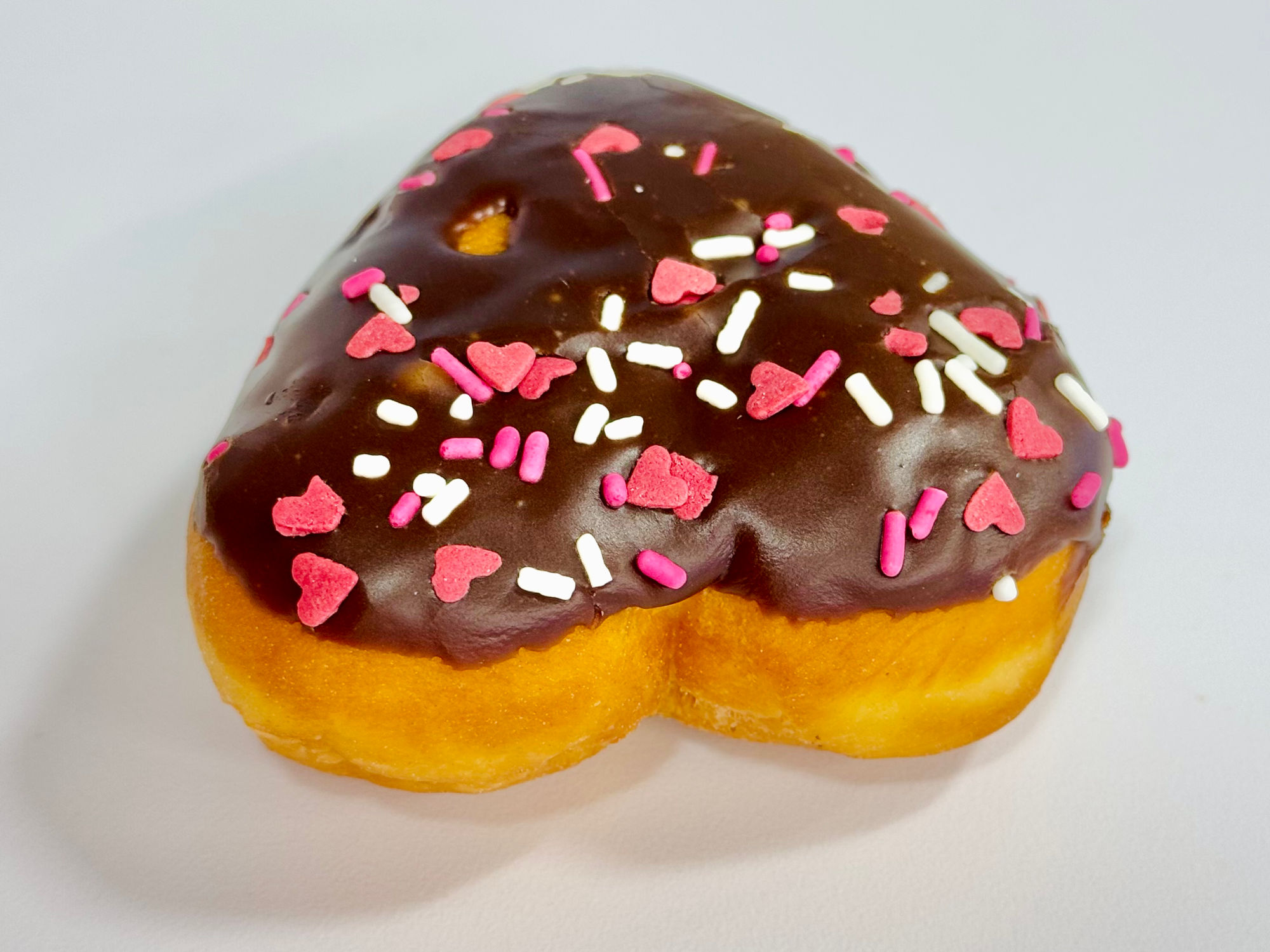 Dunkin' Heart Shaped Brownie Batter Donut