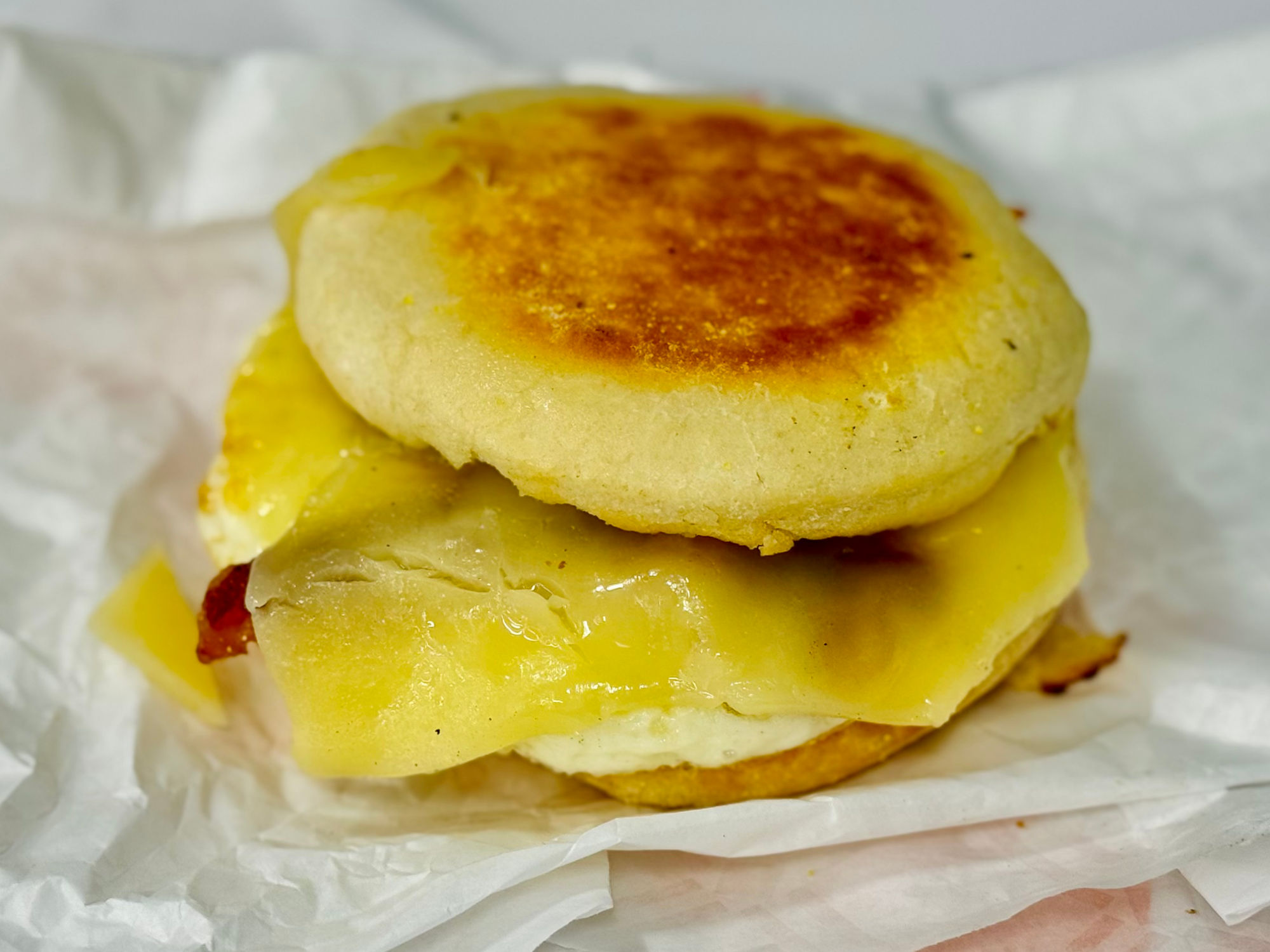 Dunkin Maple Sugar Bacon Sandwich English Muffin