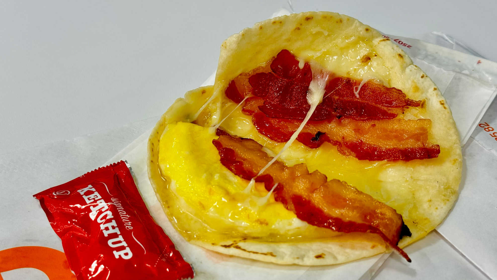 Dunkin' Wake-Up Wrap with Maple Sugar Bacon